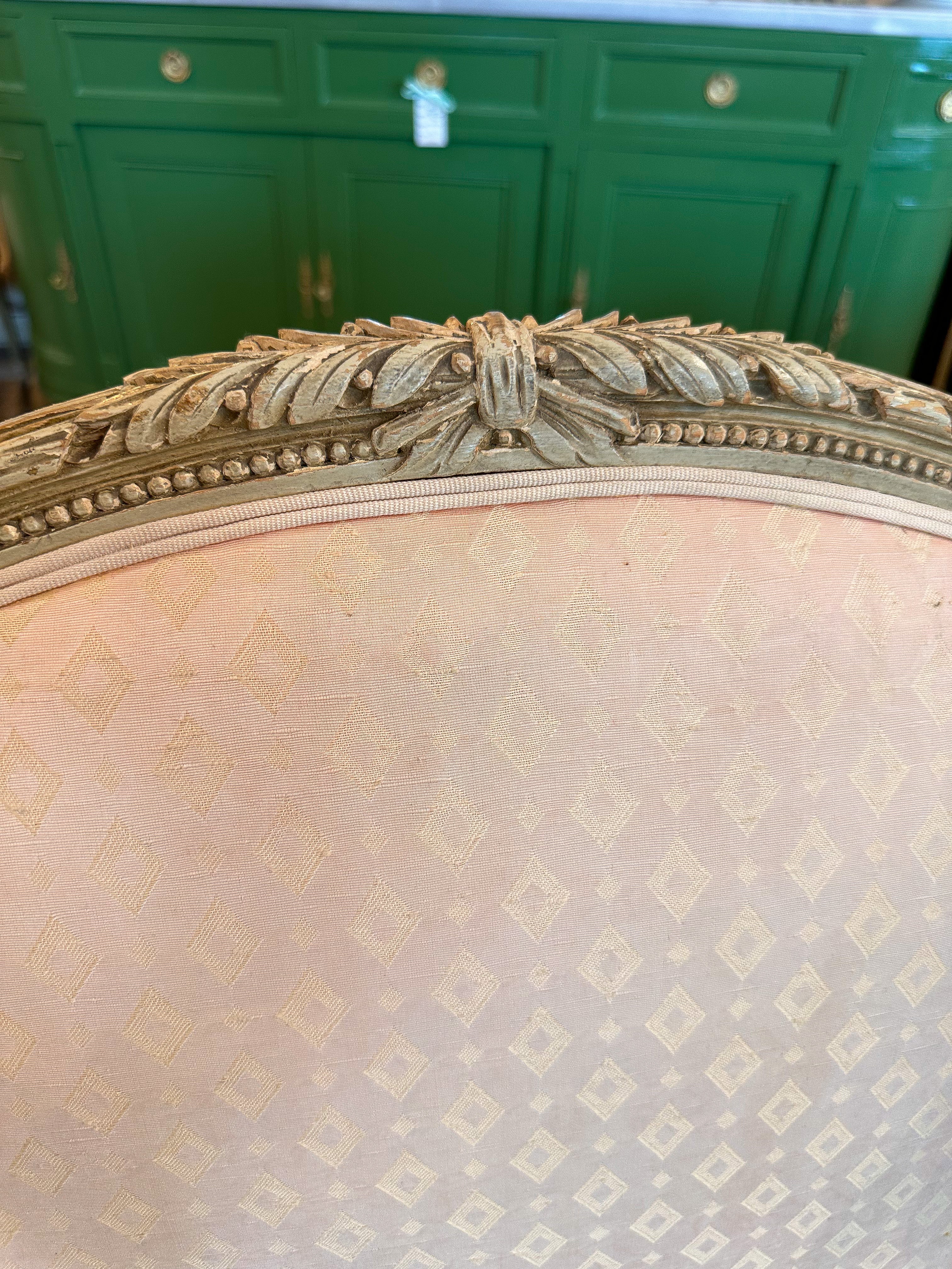 1700s Original Condition French Louis XVI Bergère Chairs (PAIR) - Image 5