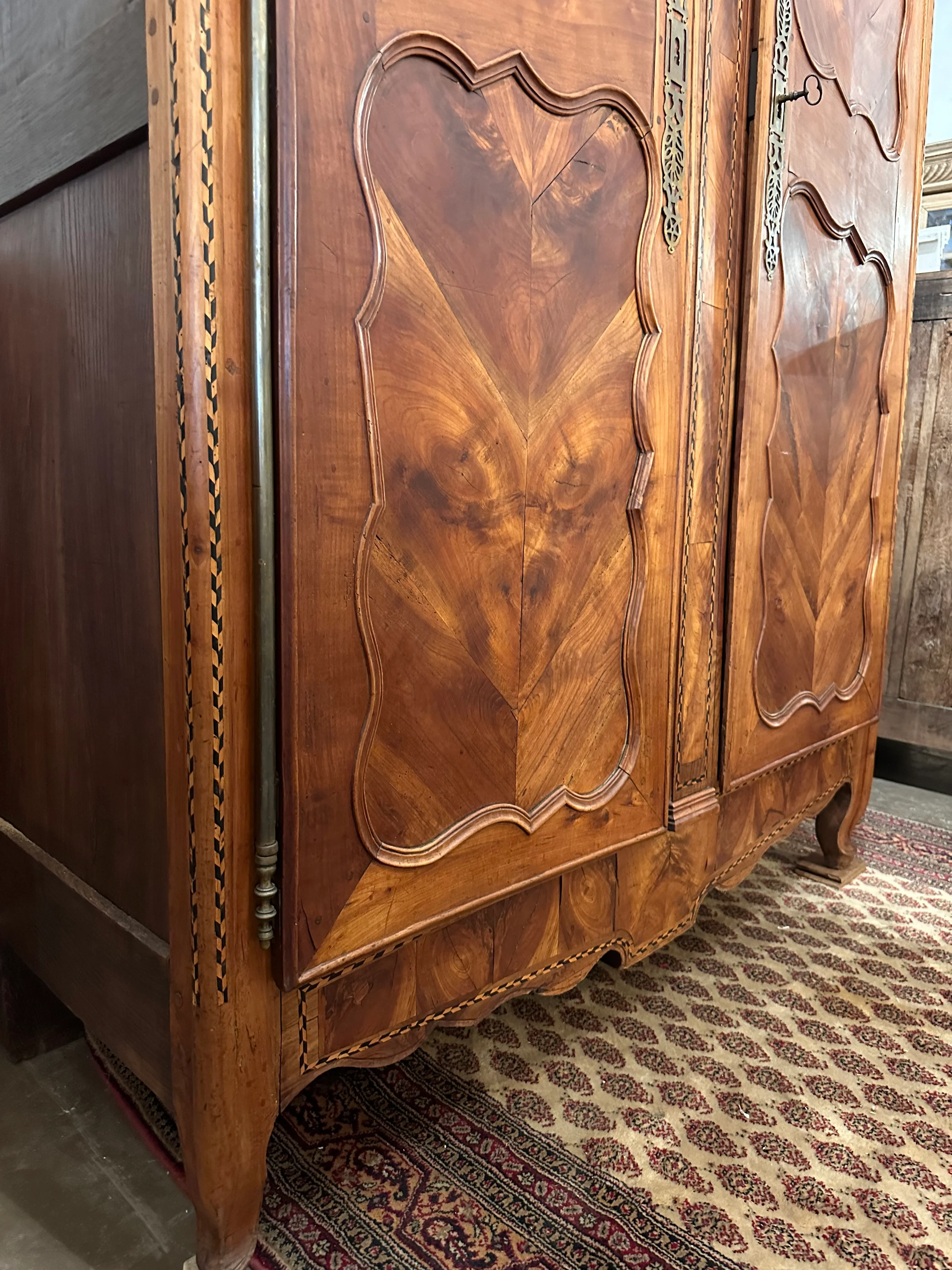18th Century Burl Wood Armoire - Image 3