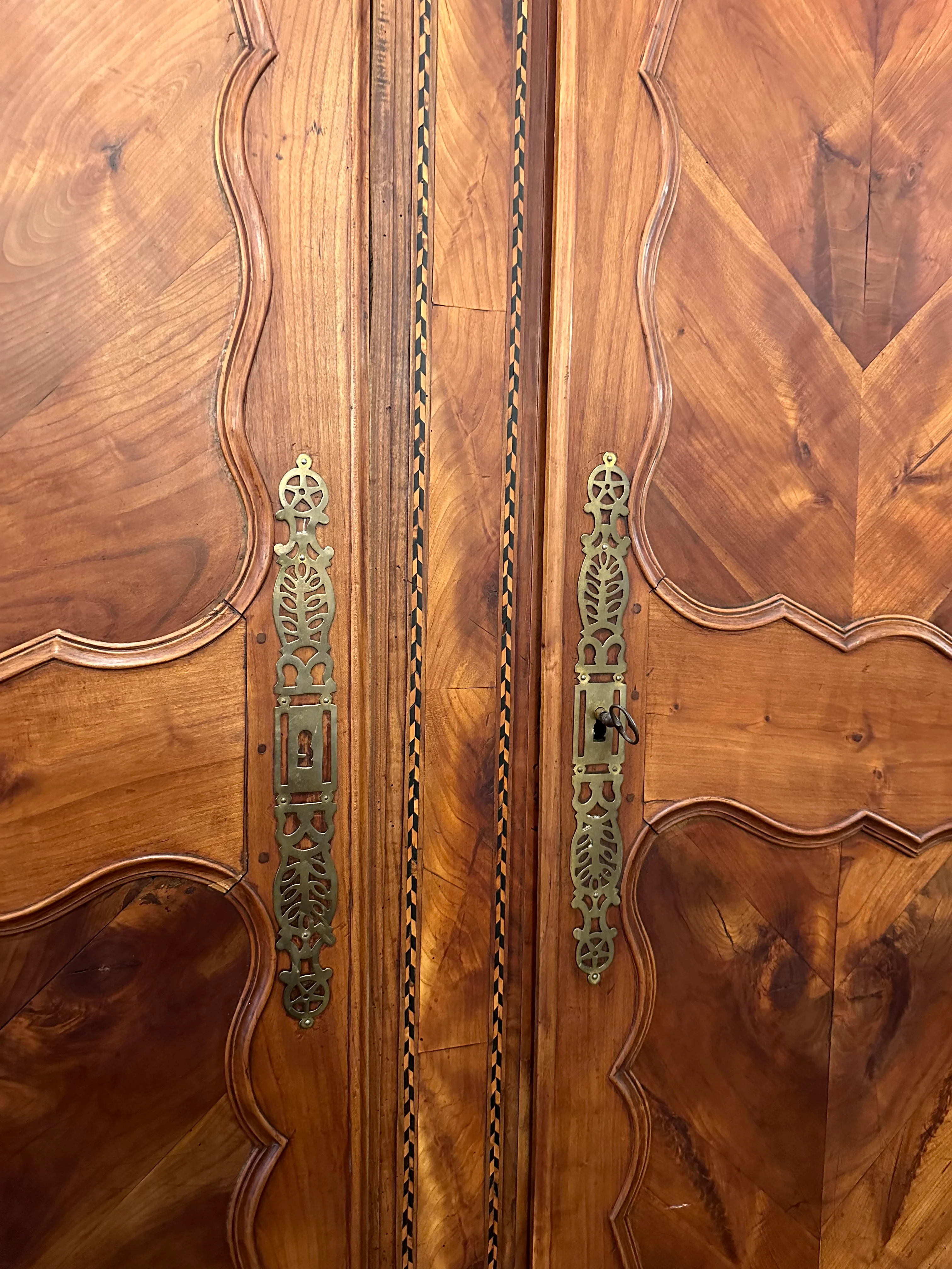 18th Century Burl Wood Armoire - Image 4