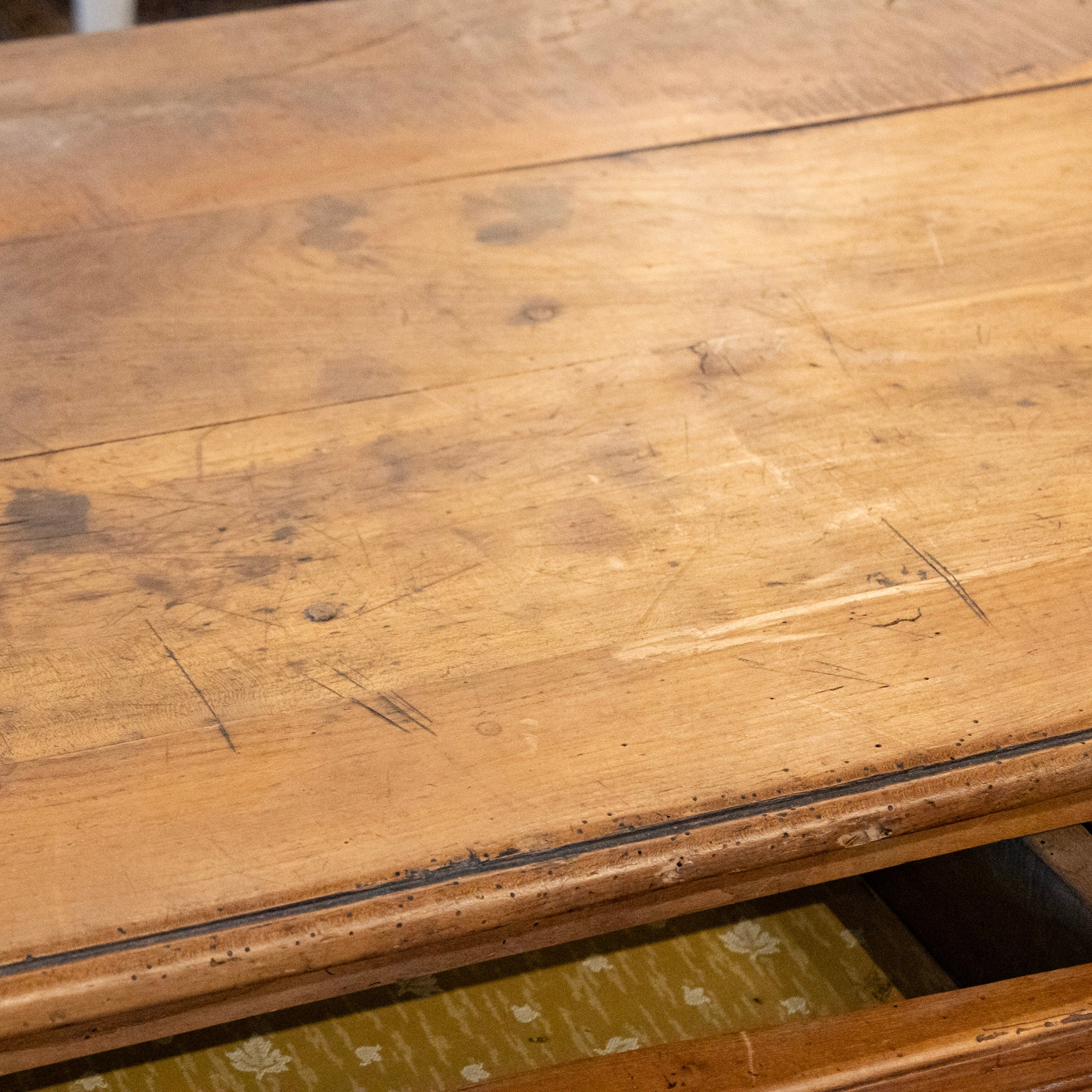 18th Century Carved Wood Chest - Cabriole Legs & Ornate Pulls - Image 13