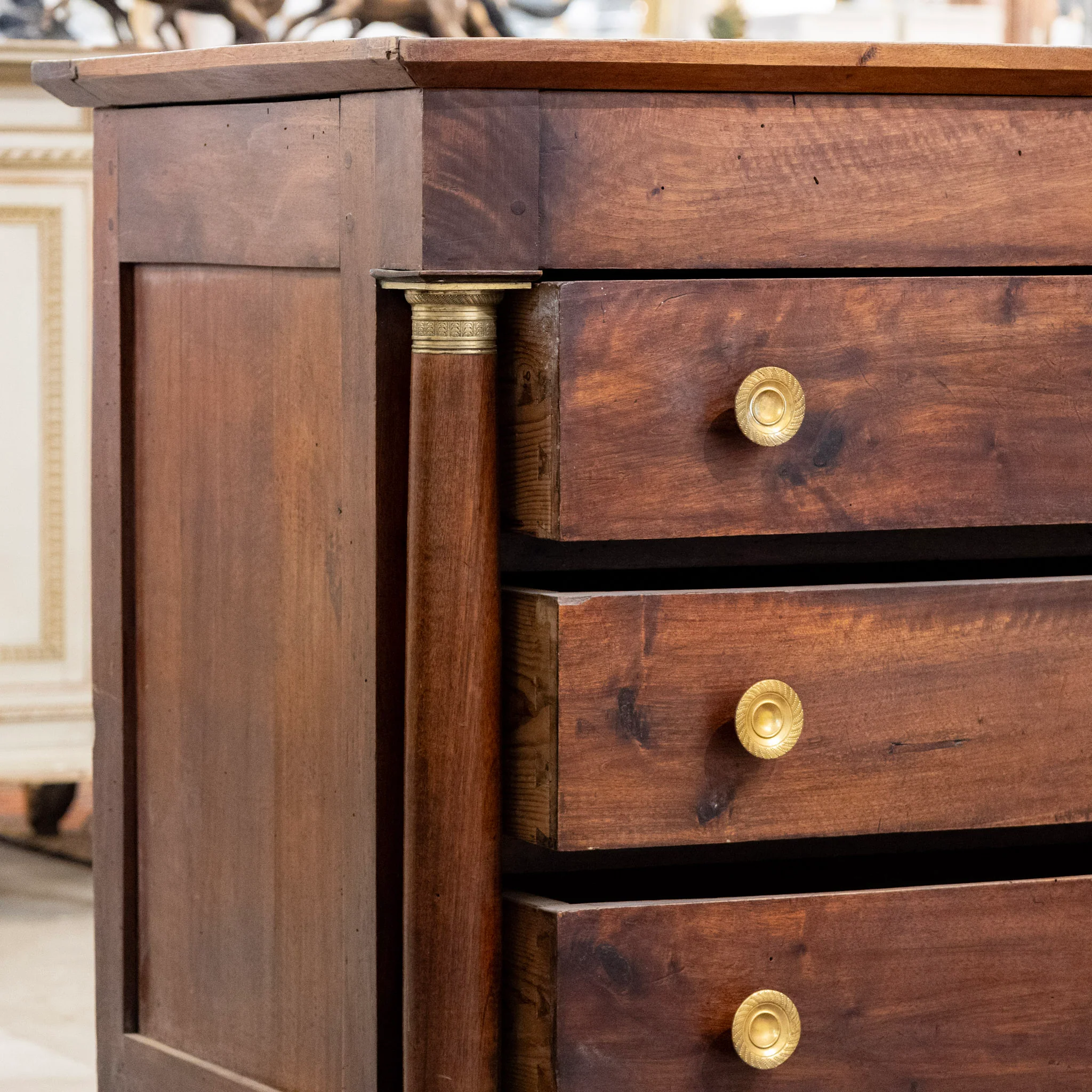 18th Century French Empire Chest with Columns - Image 7