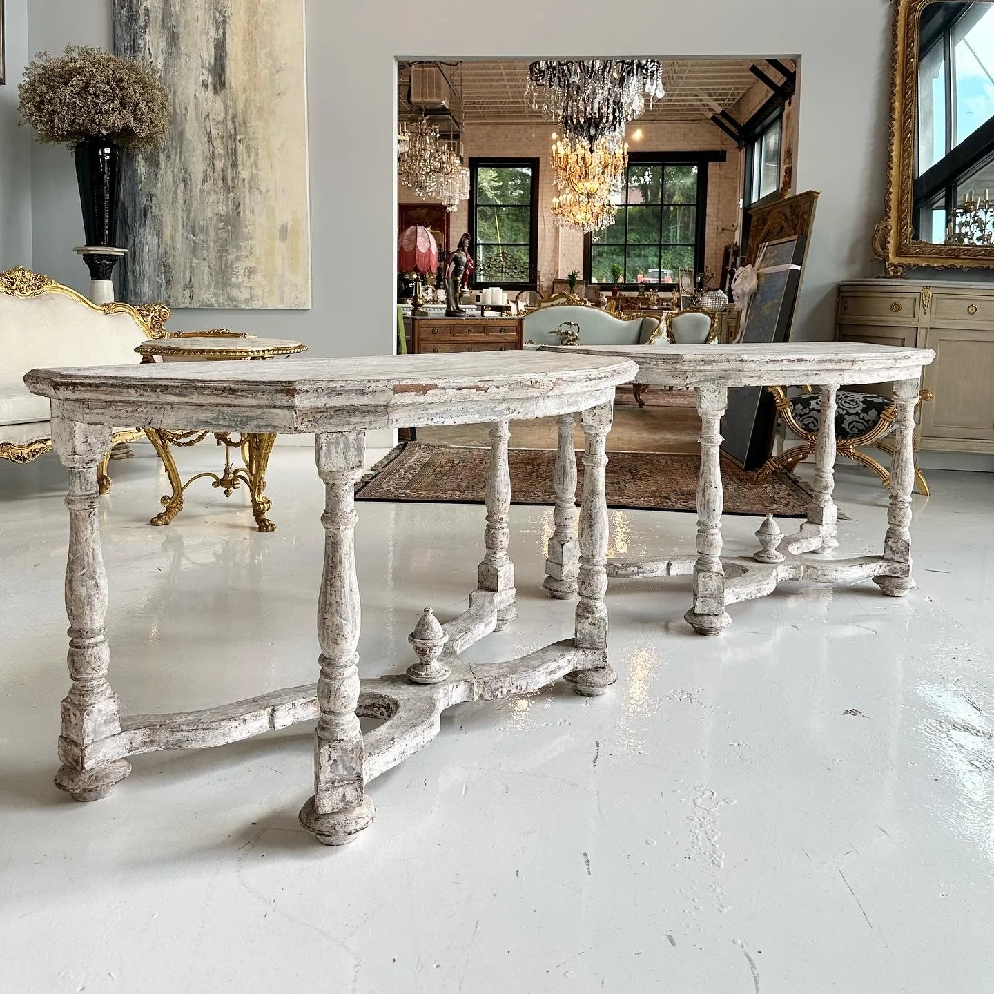 Whitewash Console Table - Image 4