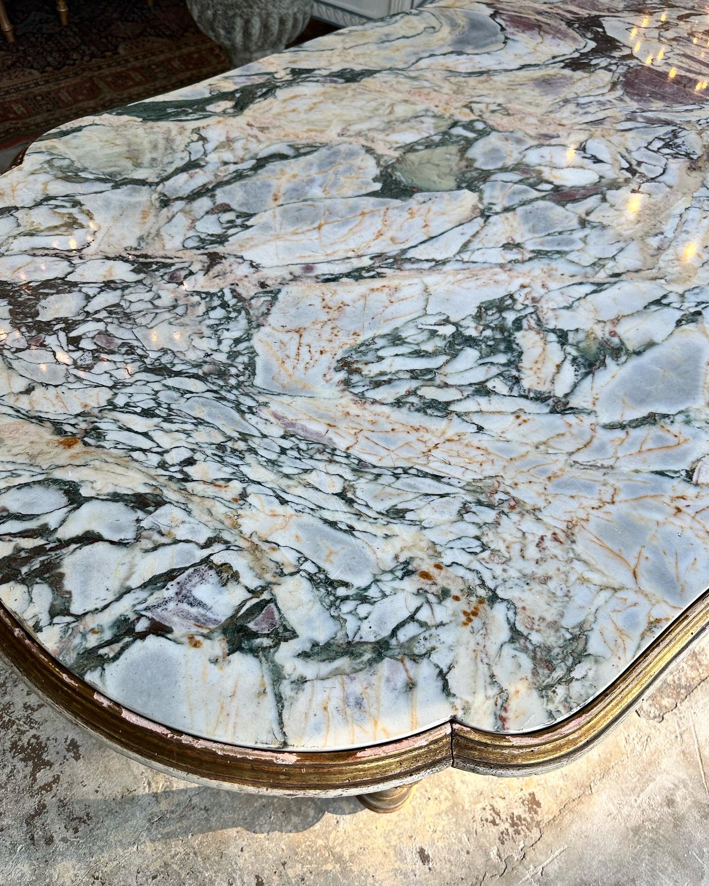 Grand French Marble Top Center Table - Image 5
