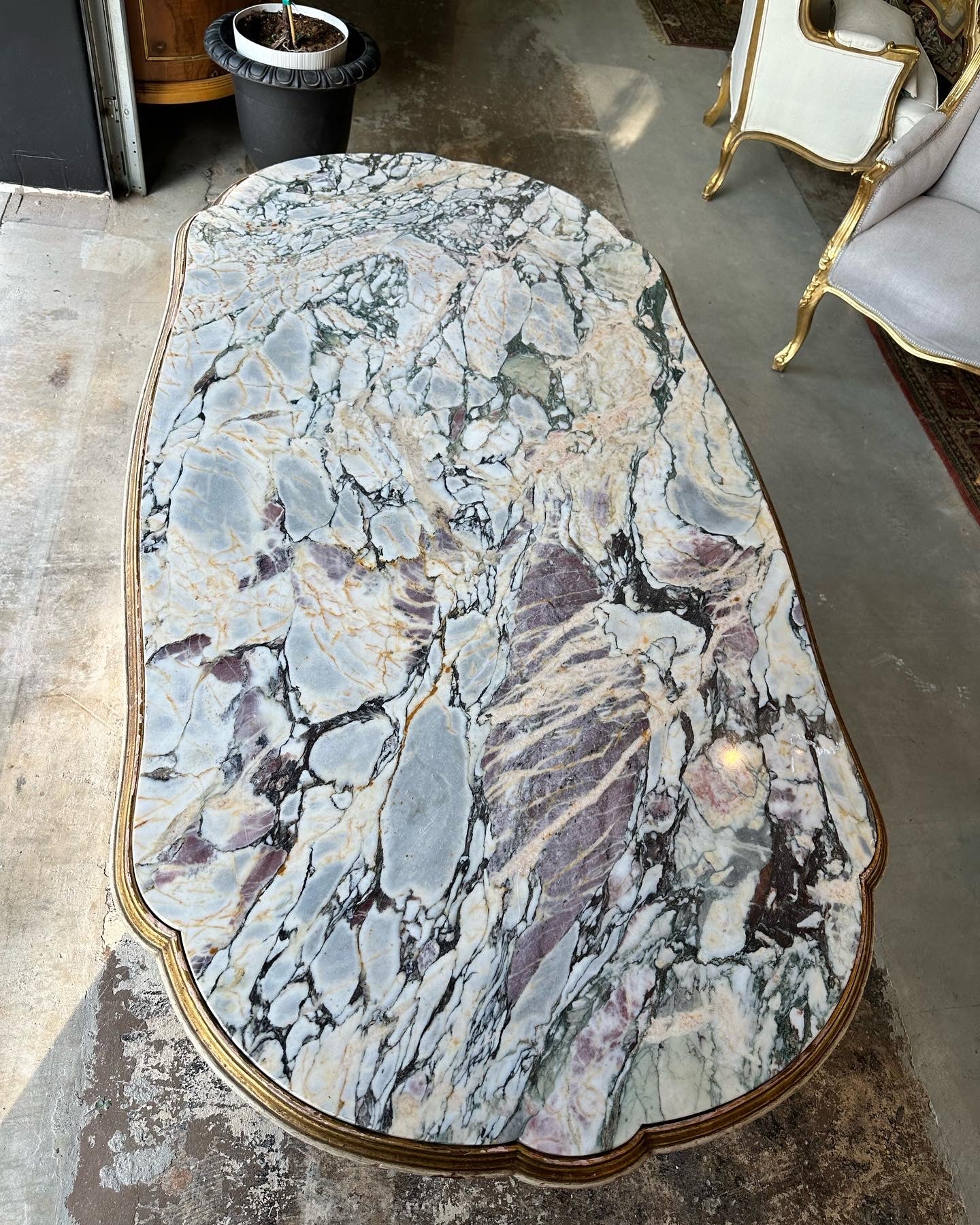 Grand French Marble Top Center Table - Image 6