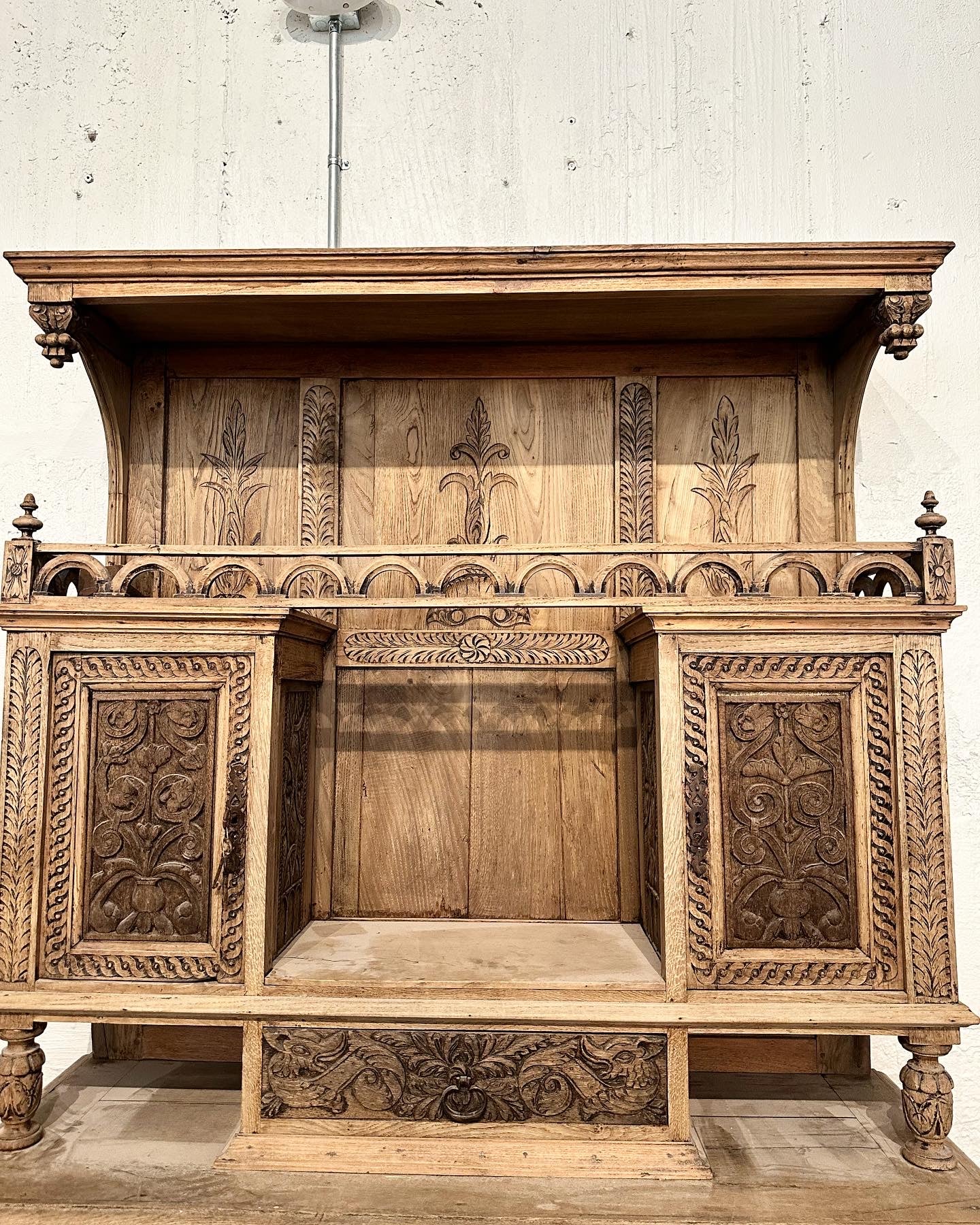 Antique French Country Wooden Cupboard - Image 4