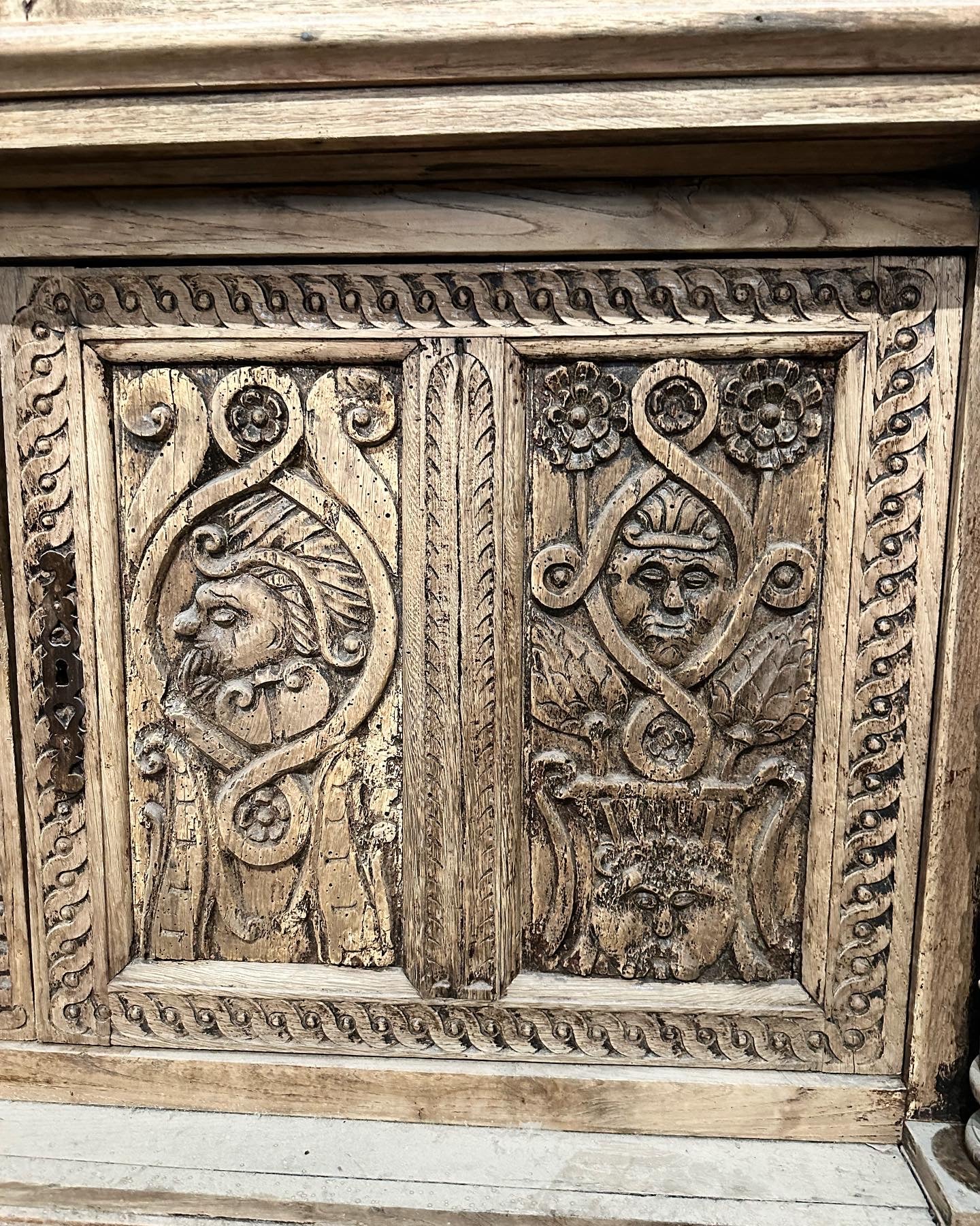 Antique French Country Wooden Cupboard - Image 6