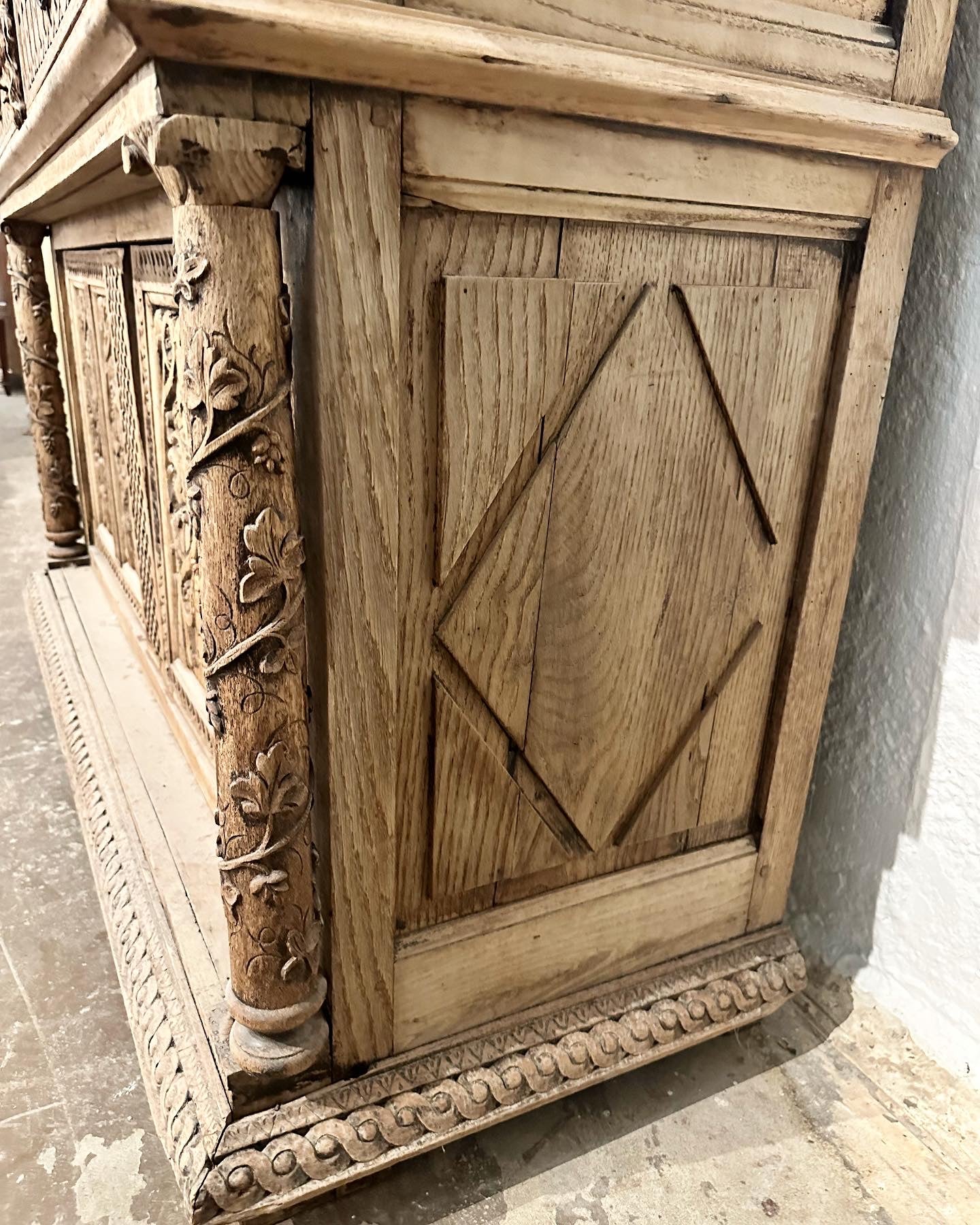 Antique French Country Wooden Cupboard - Image 7