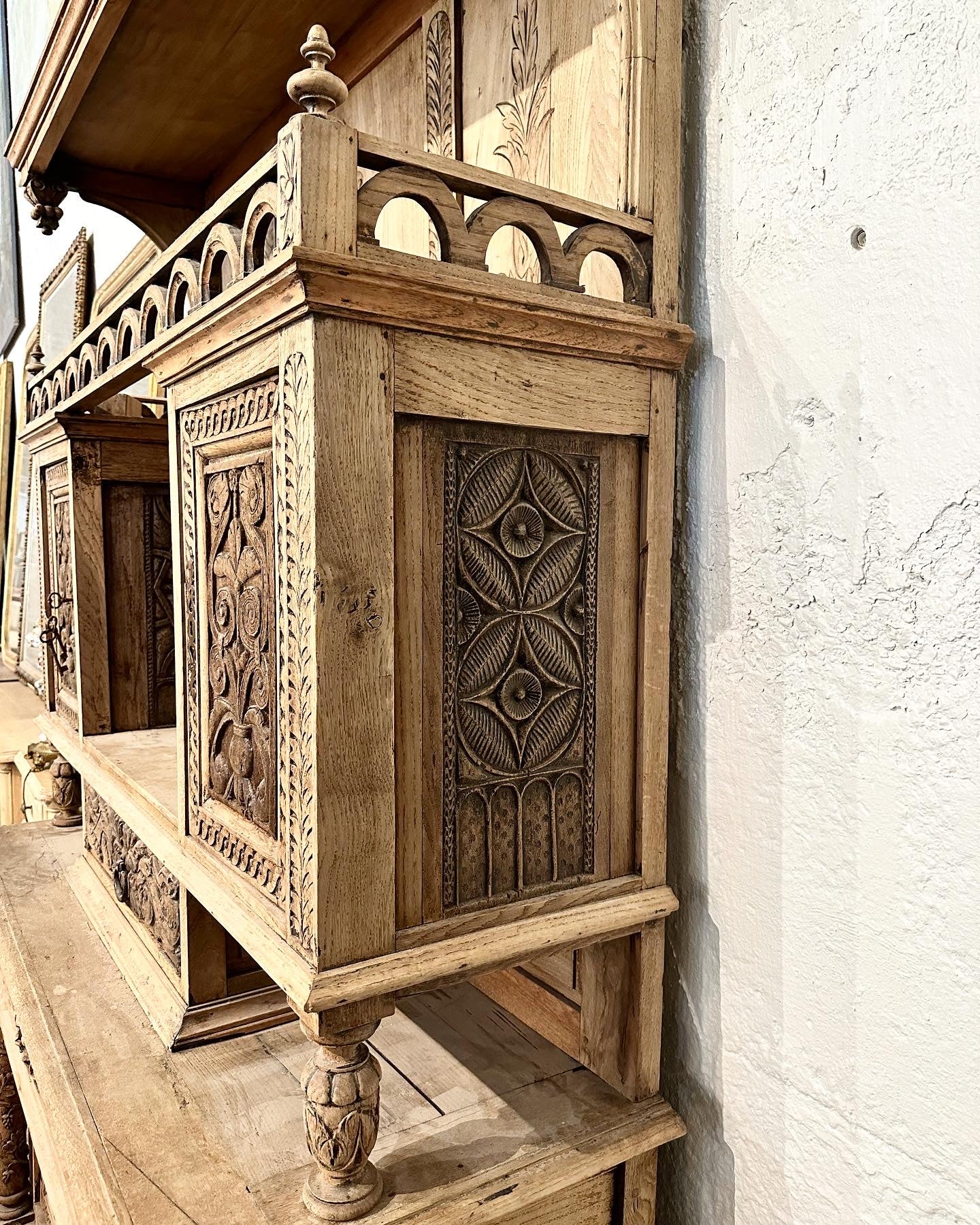 Antique French Country Wooden Cupboard - Image 8