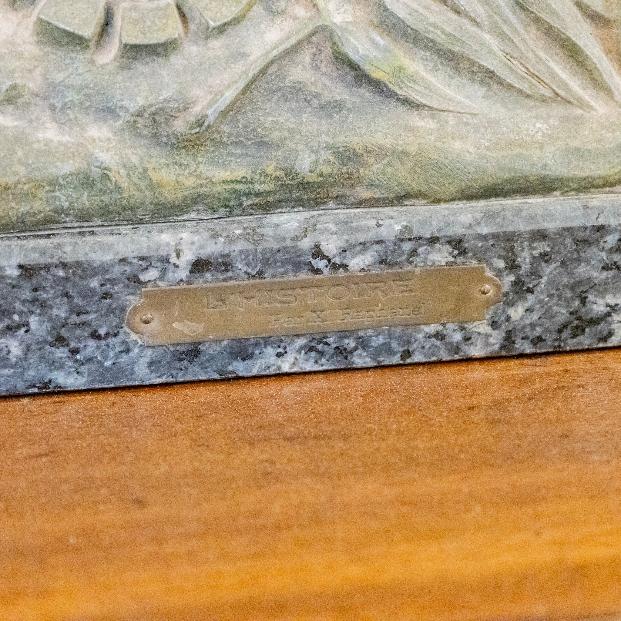 French Bronze Seated Female Figure Mantel Clock – Marble Base - Image 8