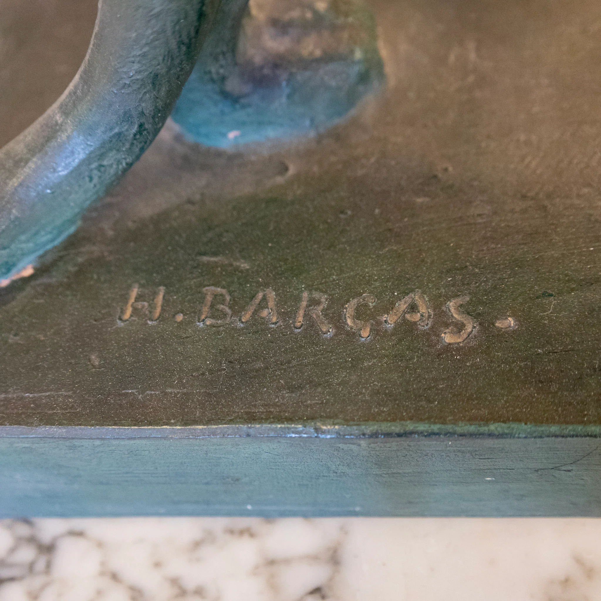 French Patina Bronze Panther Sculpture – By H. Barcas - Image 11