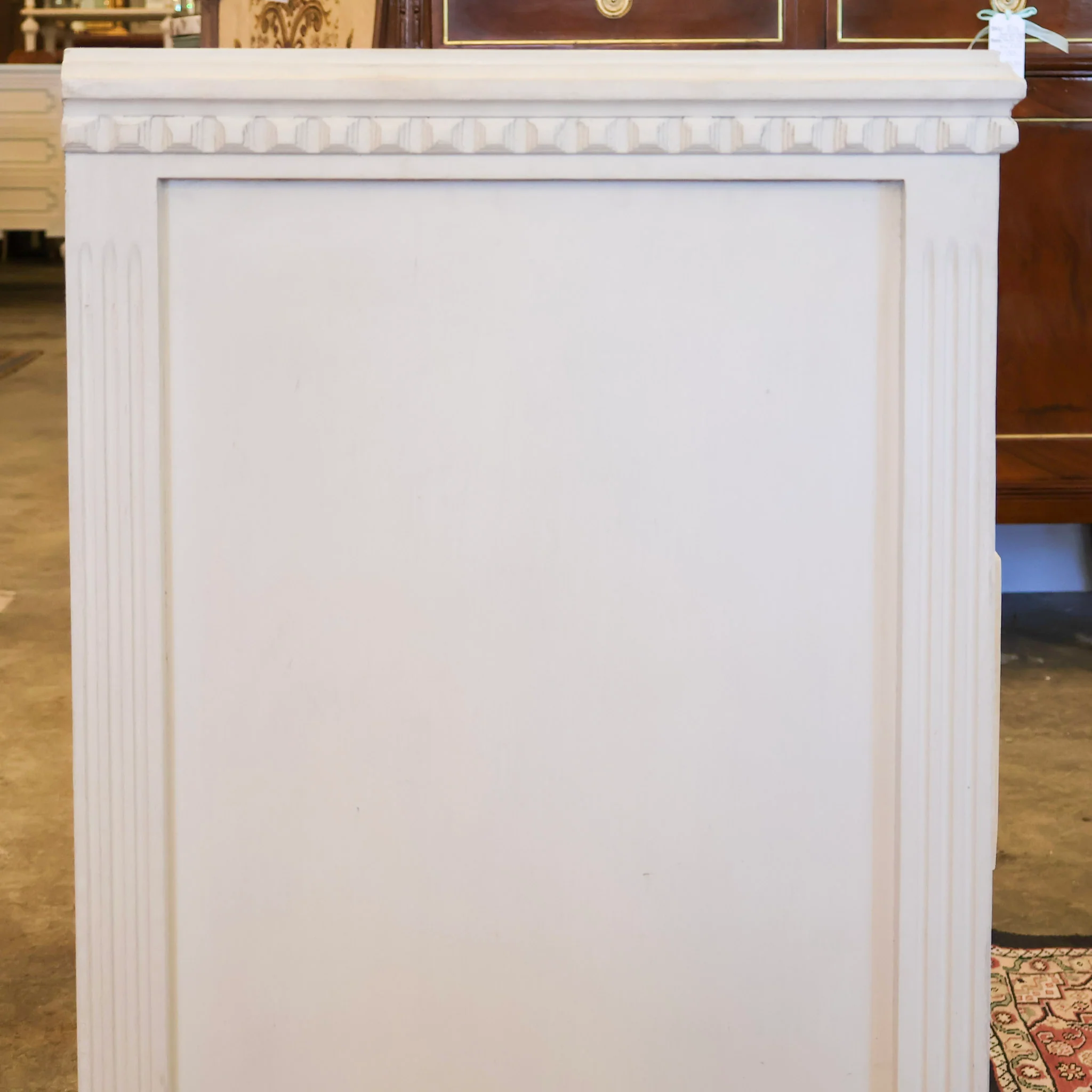 Swedish 3-Drawer Chest – Open Block Rope Carved Trim - Image 4