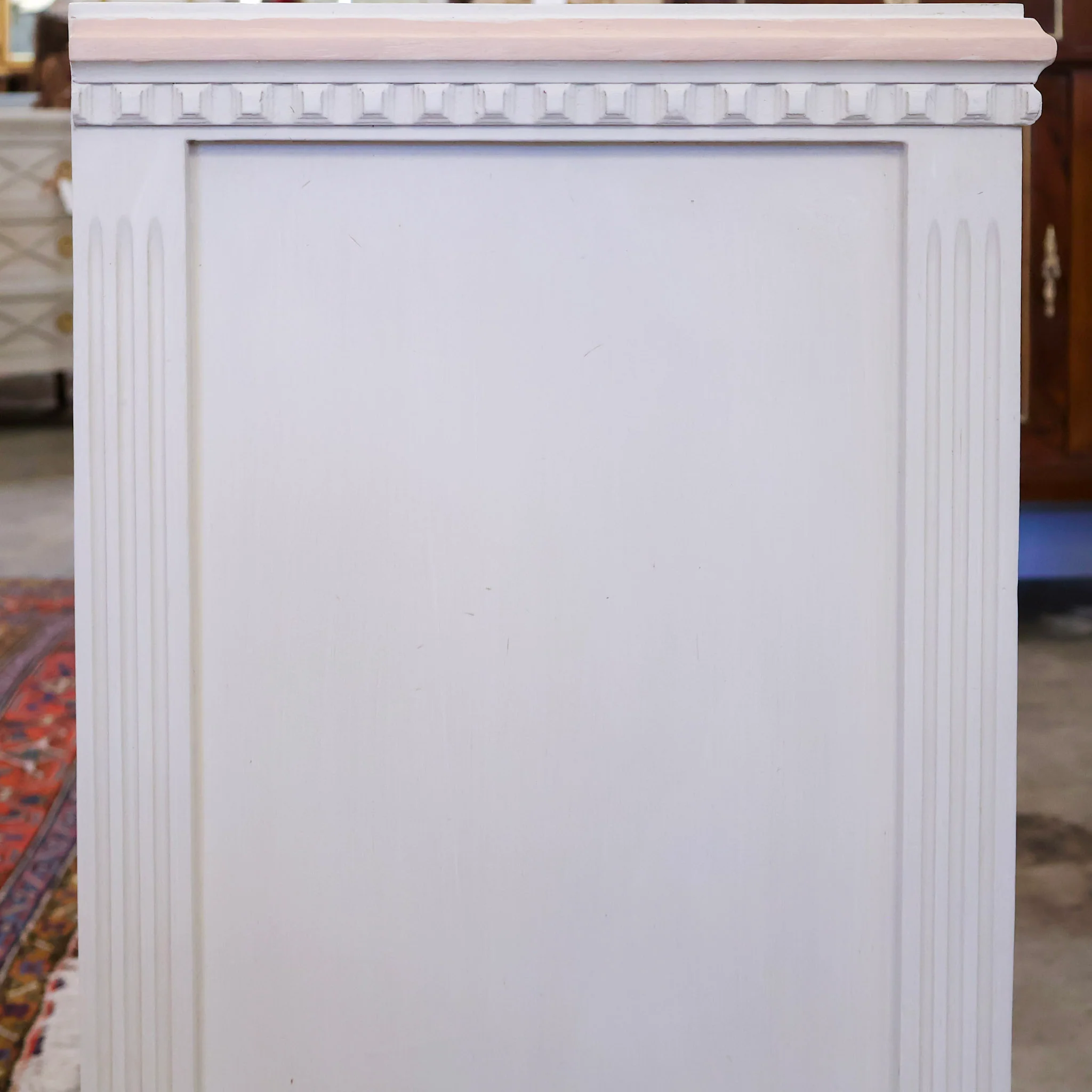 Swedish 3-Drawer Nightstand – Pink Diamond Trim & Ballerina Legs - Image 5