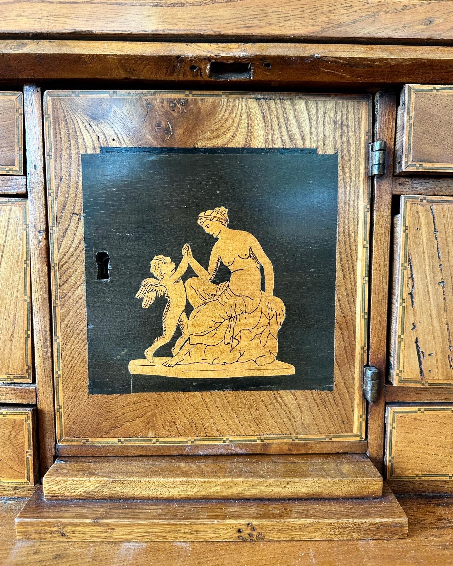 Biedermeier Secretary Desk & Bookcase - Image 6