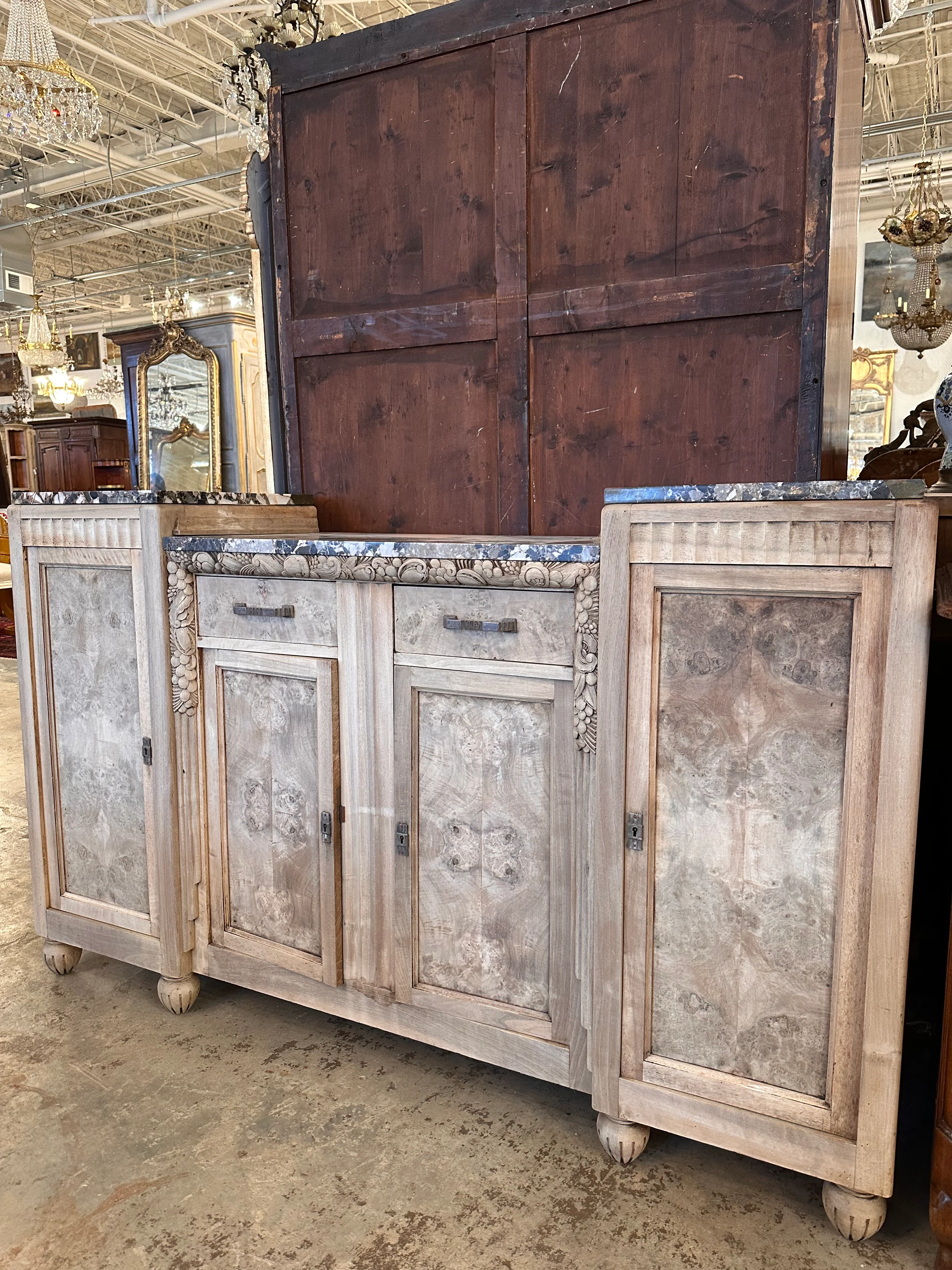 French Buffet with Marble Top - Image 3