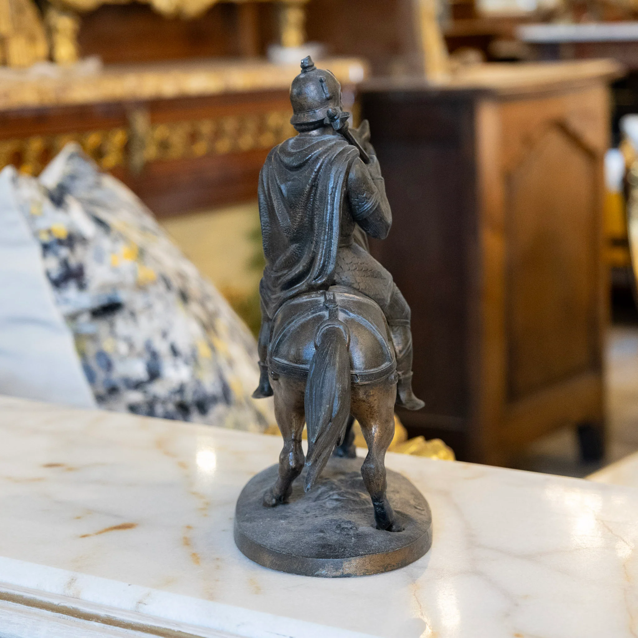 French Bronze Equestrian Figure - V. Chemin - Image 6