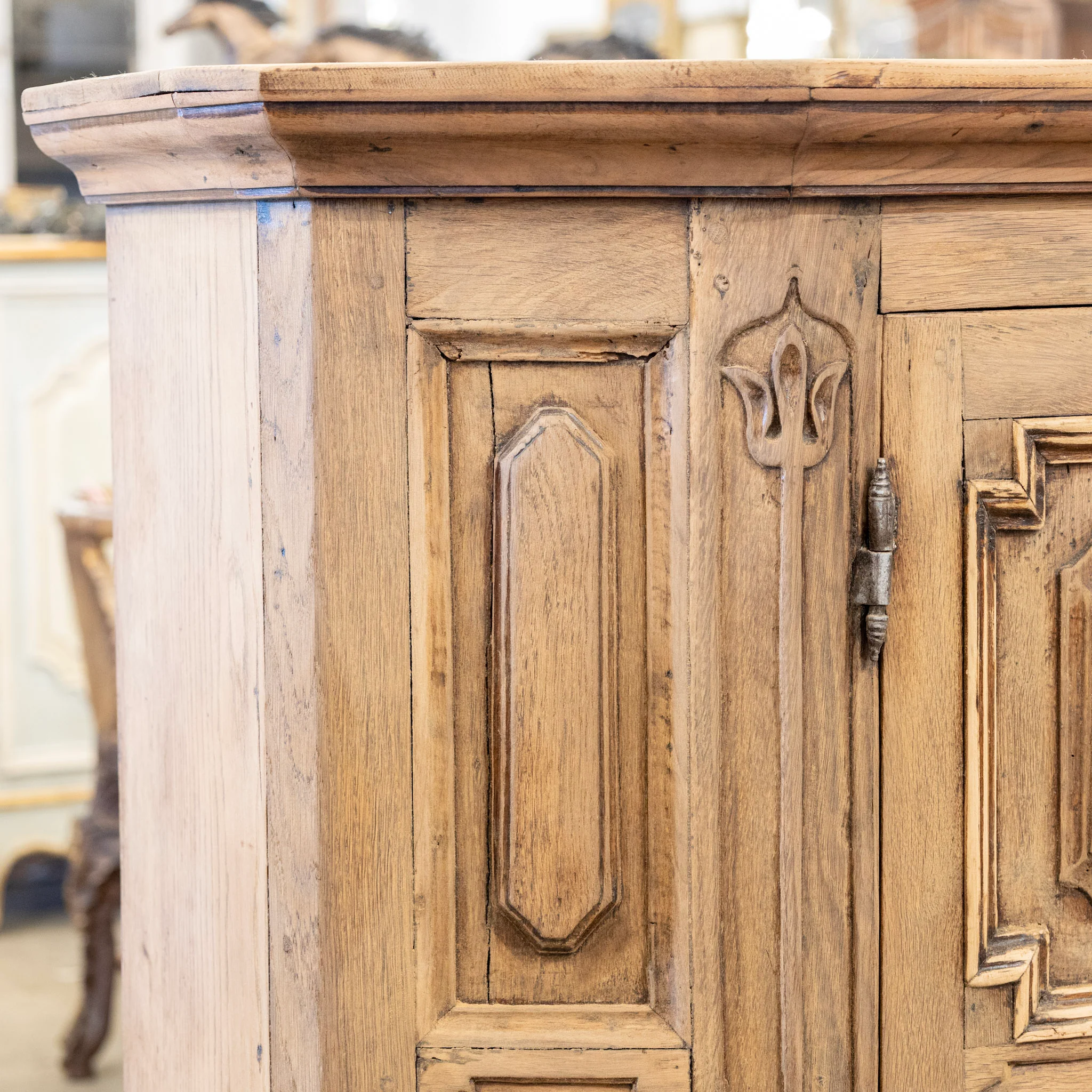 French Country 18th Century Geometric Sideboard – Dated 1776 - Image 14