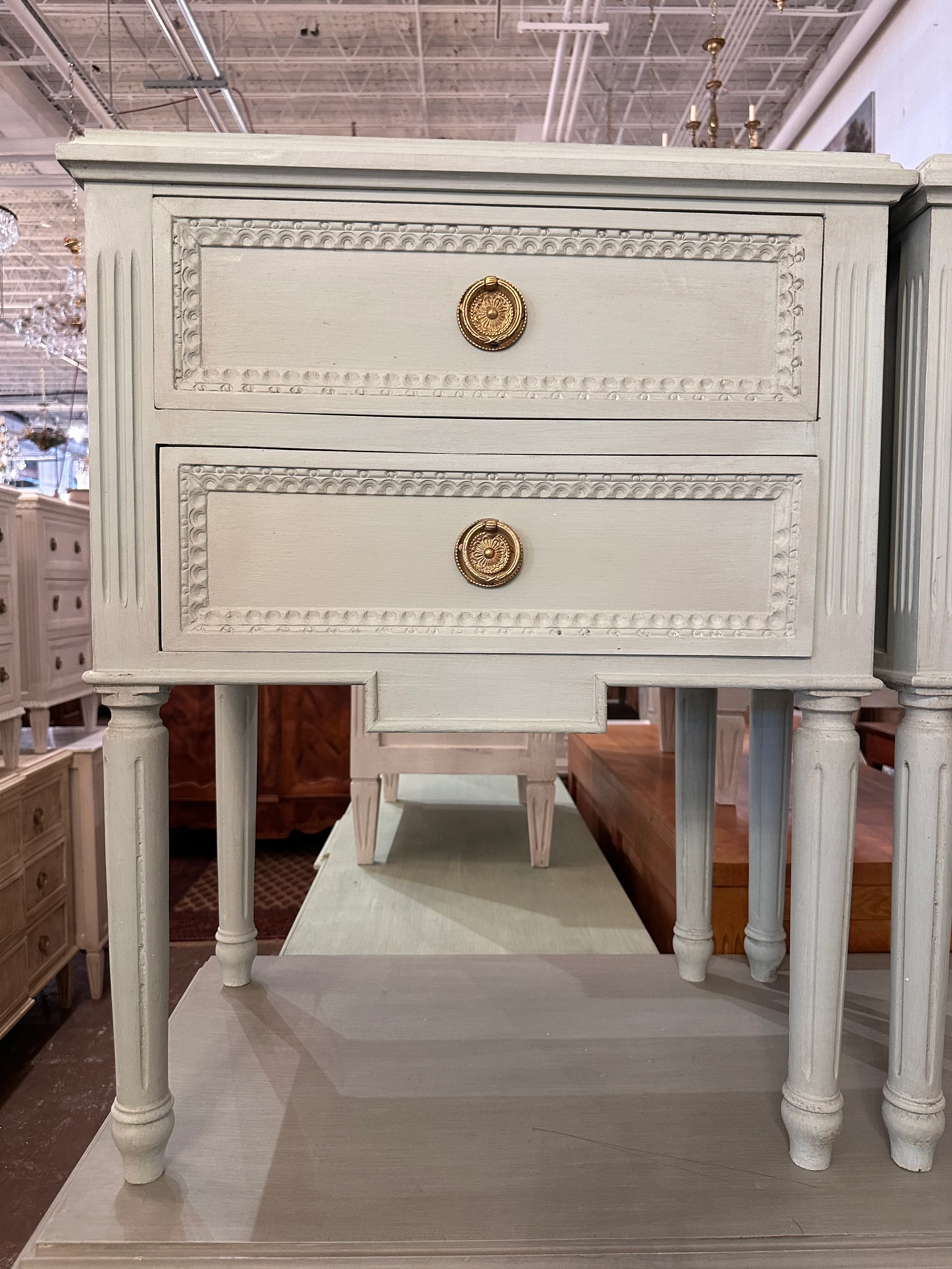 Light Green Swedish Nightstand