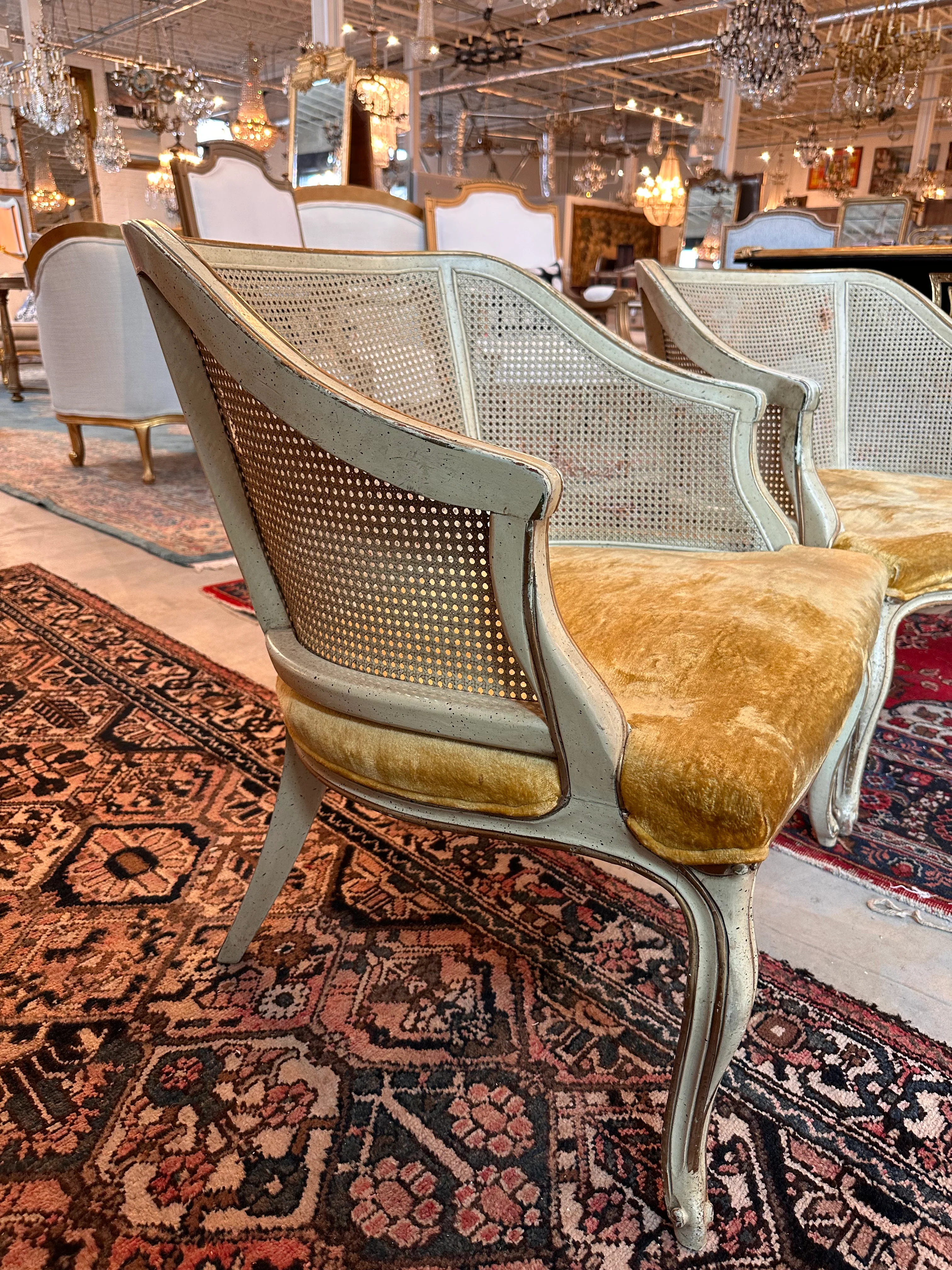 Louis XV Cane Back Pair of Chairs - Image 4