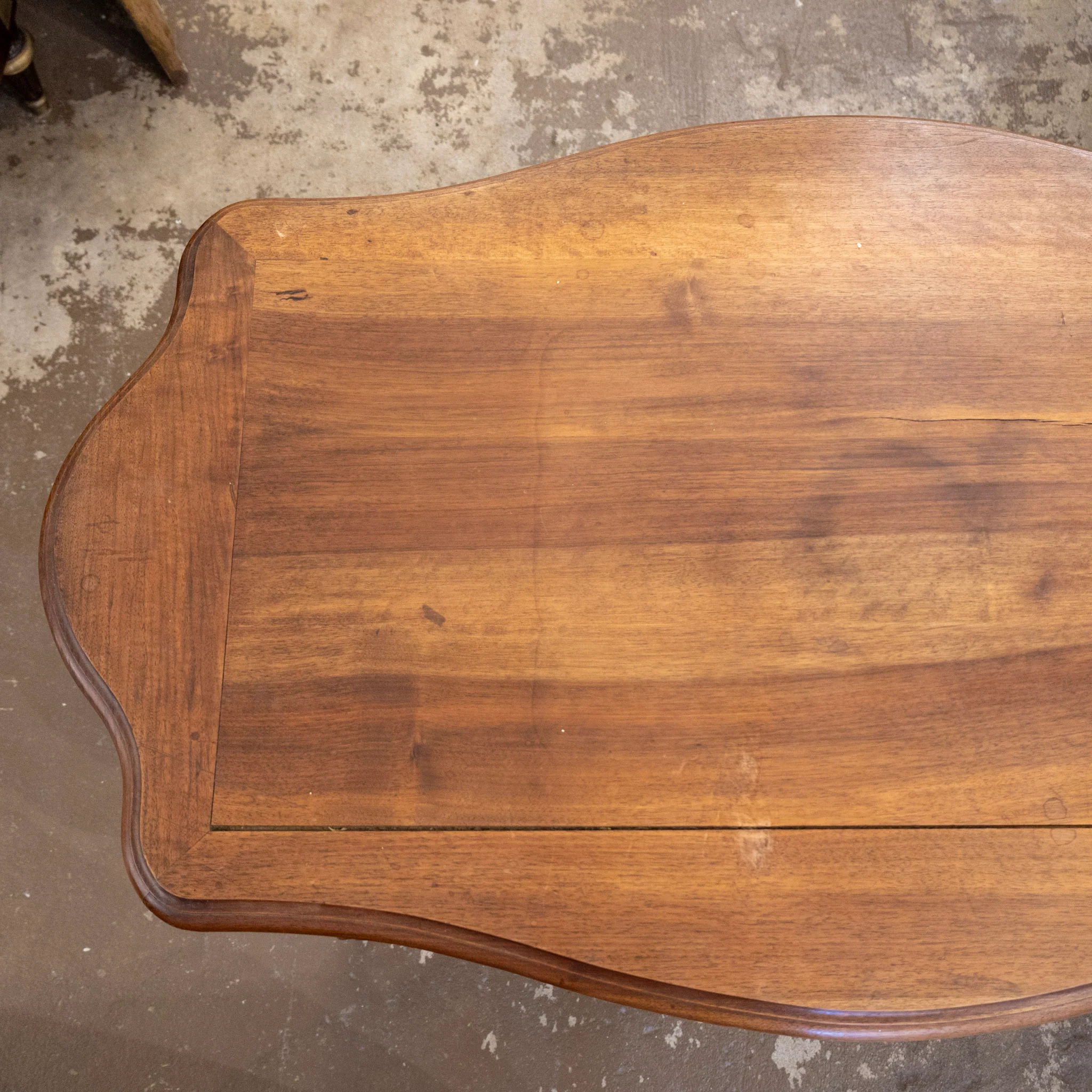 Louis XV Walnut Writing desk – Cabriole Legs & Carved Detailing - Image 9