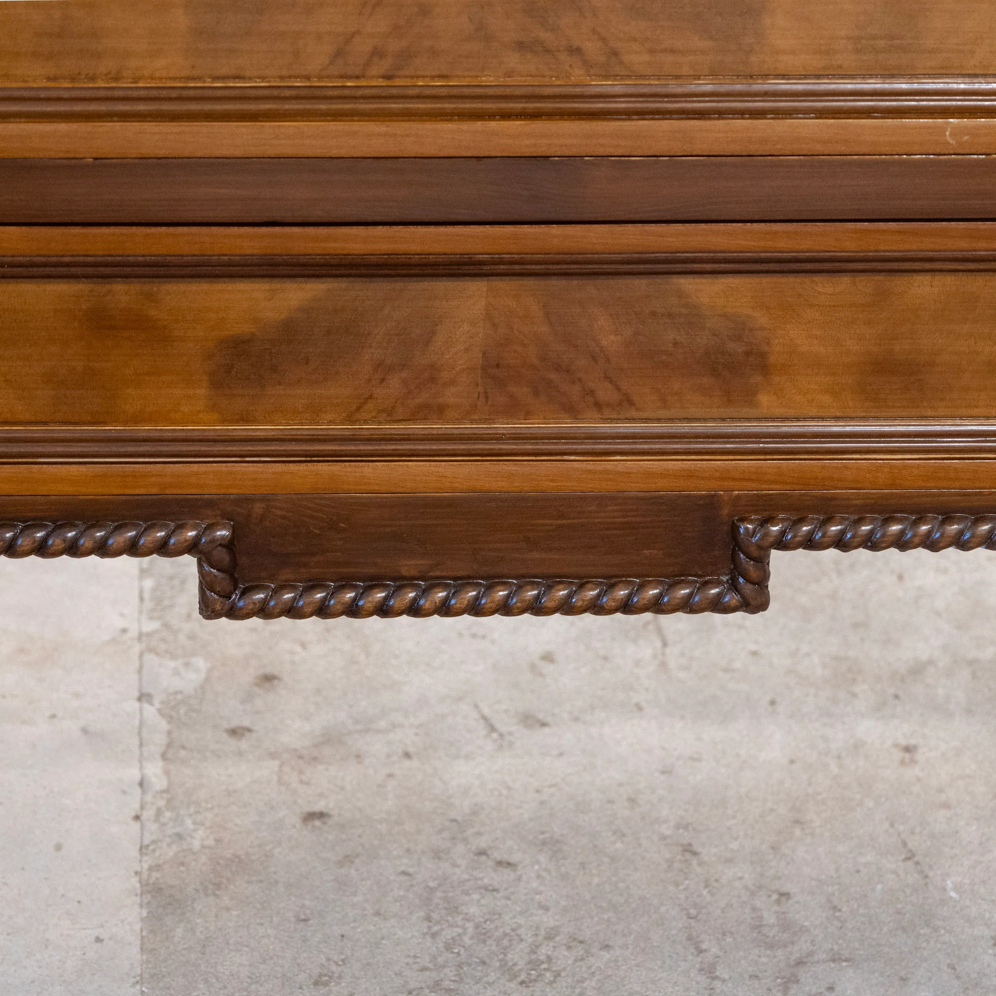 Louis XVI Burl Wood Chest with Ballerina Legs & Bow Hardware - Image 8