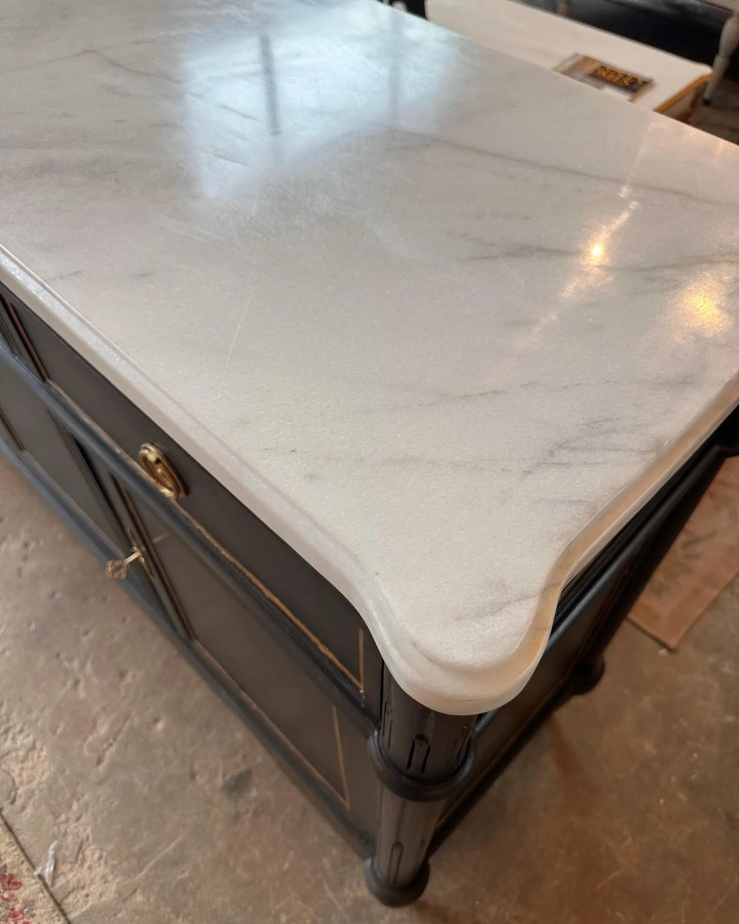 Louis XVI Sideboard with a Black Finish - Image 5