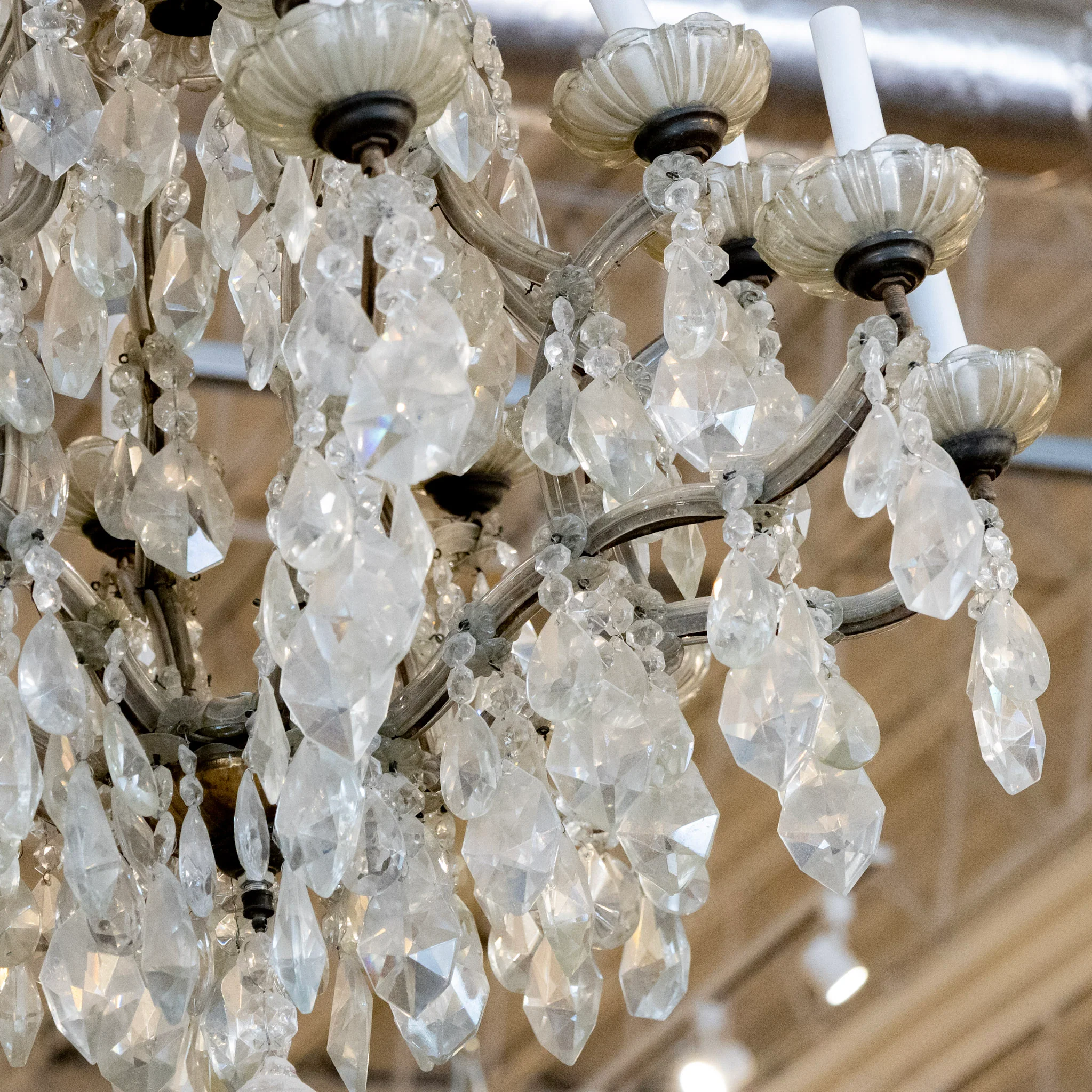 French Maria Theresa Chandelier – Crystal Drops & Glass Crown - Image 5