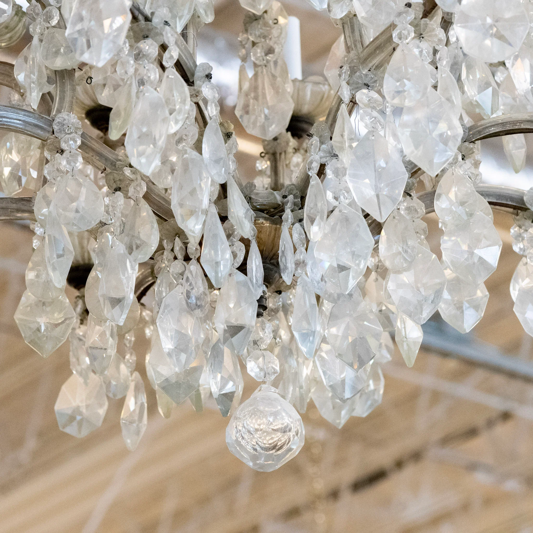 French Maria Theresa Chandelier – Crystal Drops & Glass Crown - Image 9