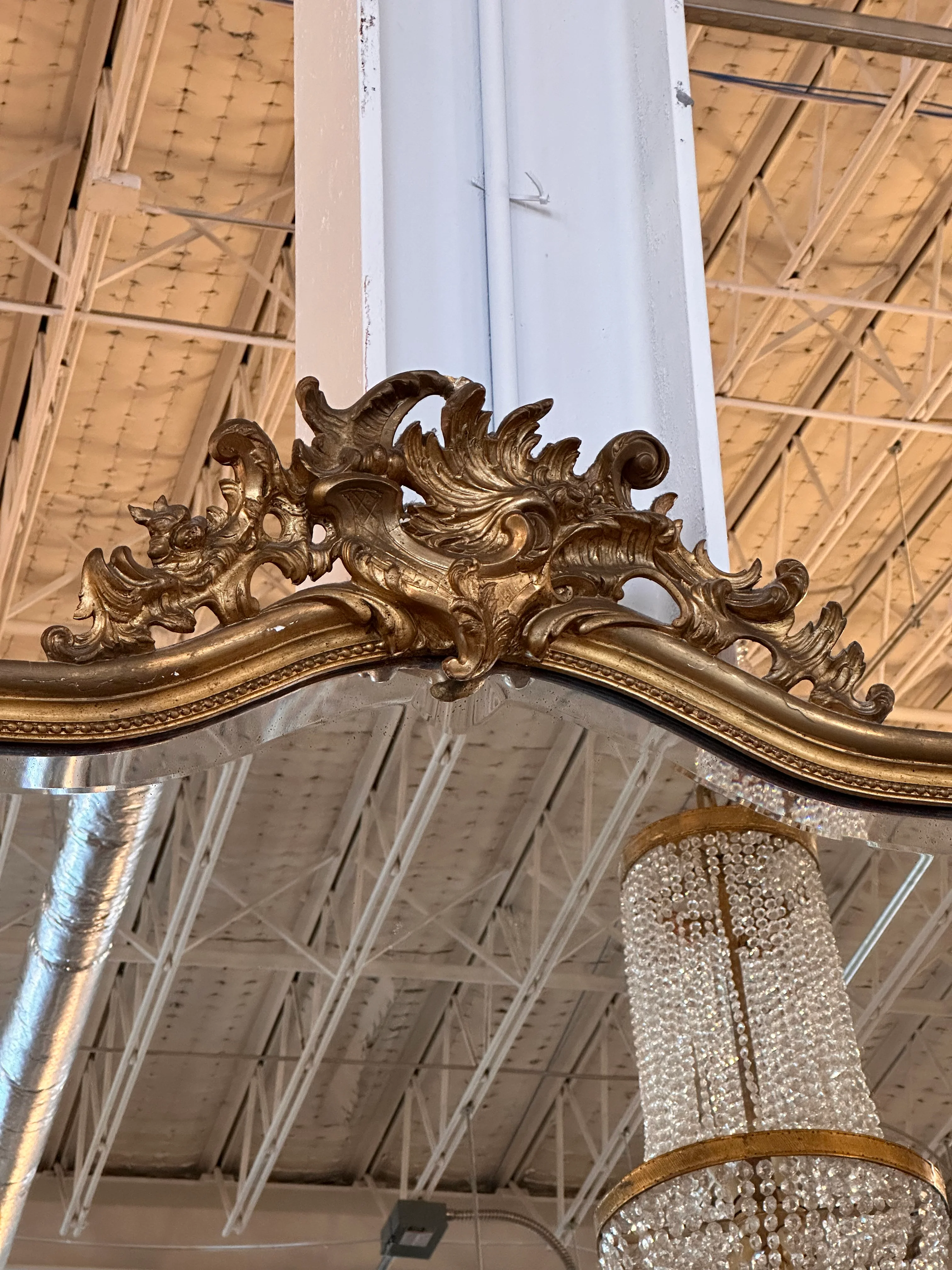 18th Century Mirror with Beveled Glass - Image 2