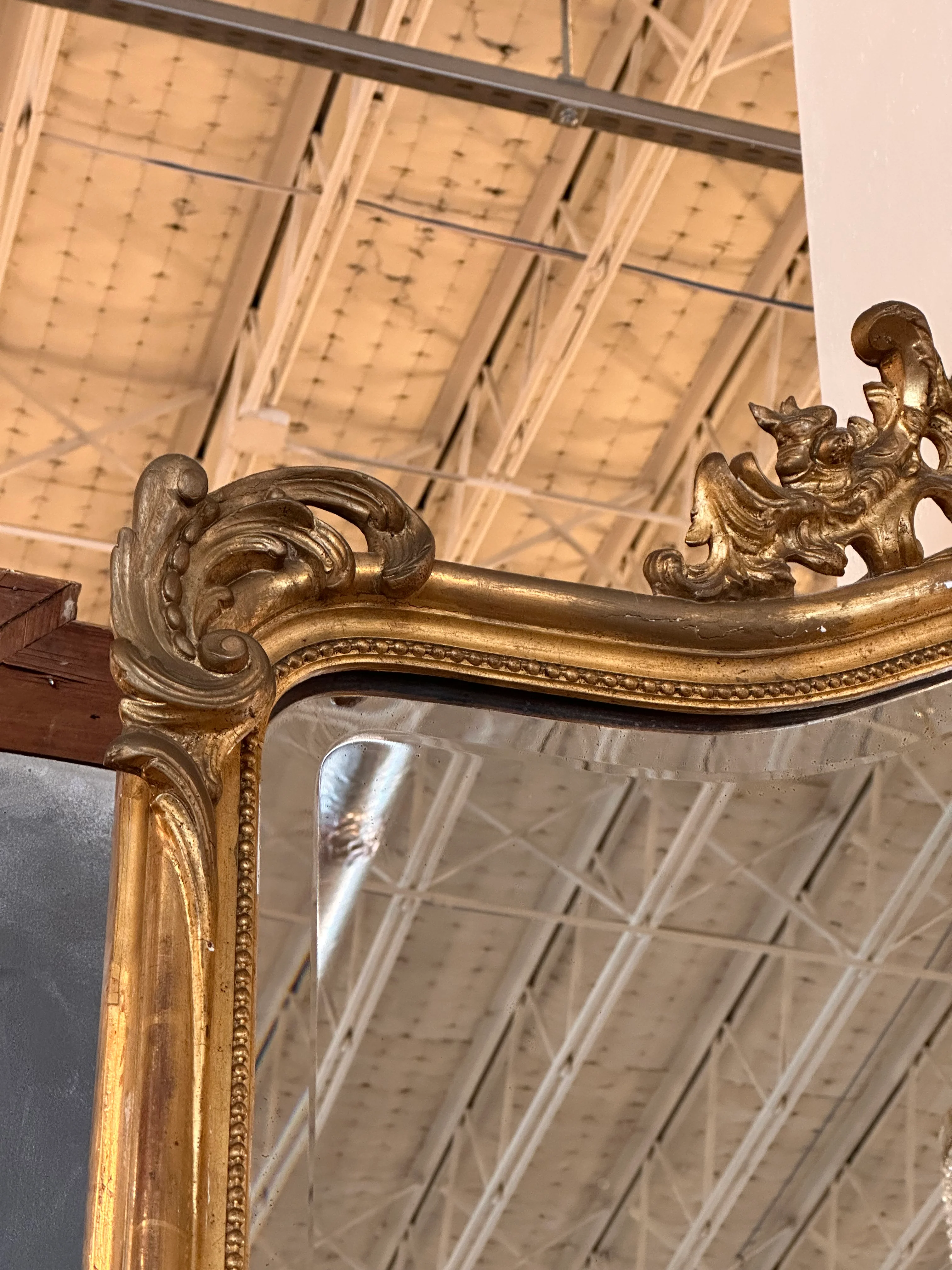 18th Century Mirror with Beveled Glass - Image 4
