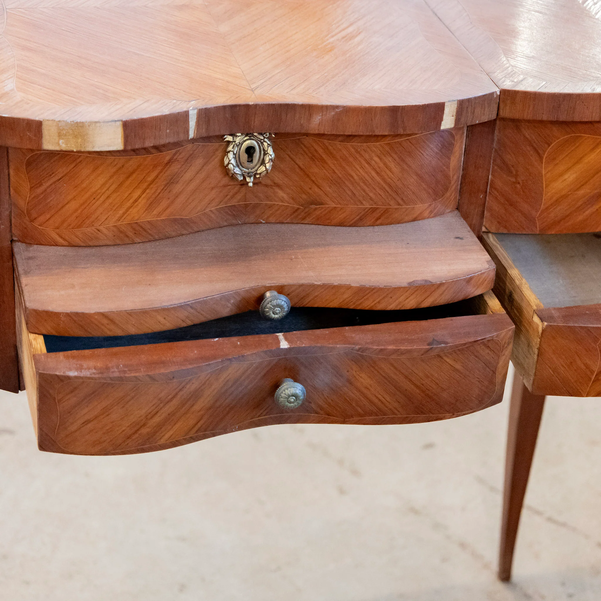 Petite French Wood Vanity – Writing Tray - Image 6