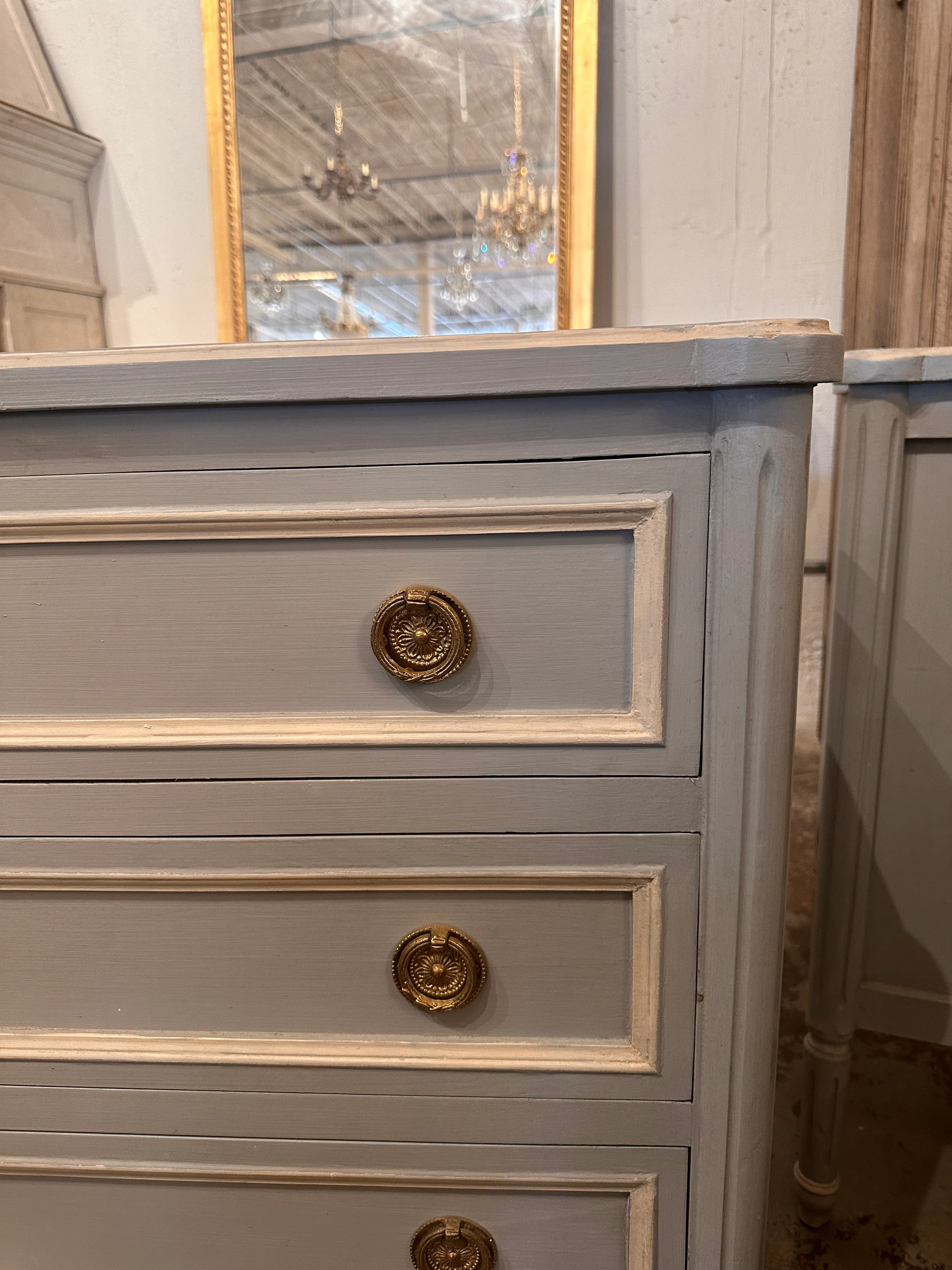 Rounded Corner Swedish Bedside Table - Image 3