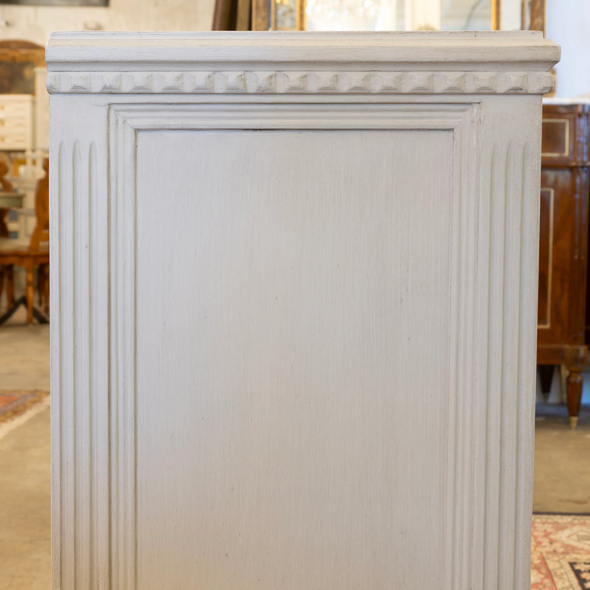 Swedish 3-Drawer Chest – Ballerina Legs in French Grey - Image 5