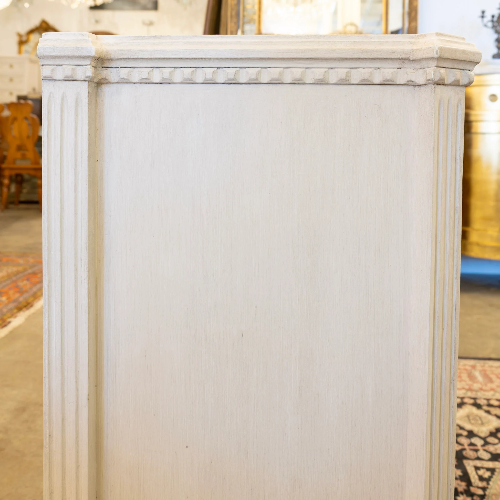 Swedish 3-Drawer Chest – Canted Corners in Antique White - Image 5