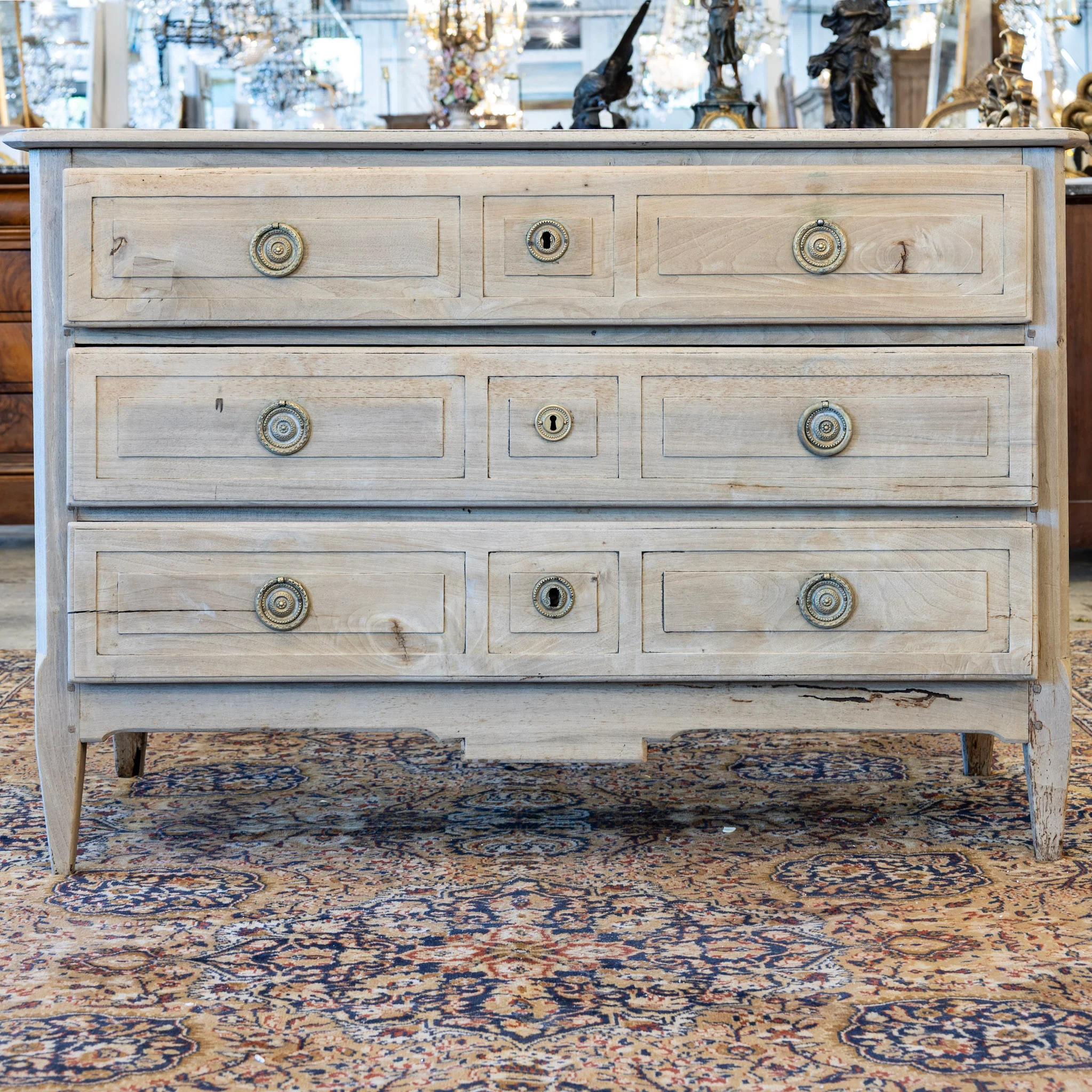 Swedish Chest  –  Distressed Finish & Brass Pulls - Image 3