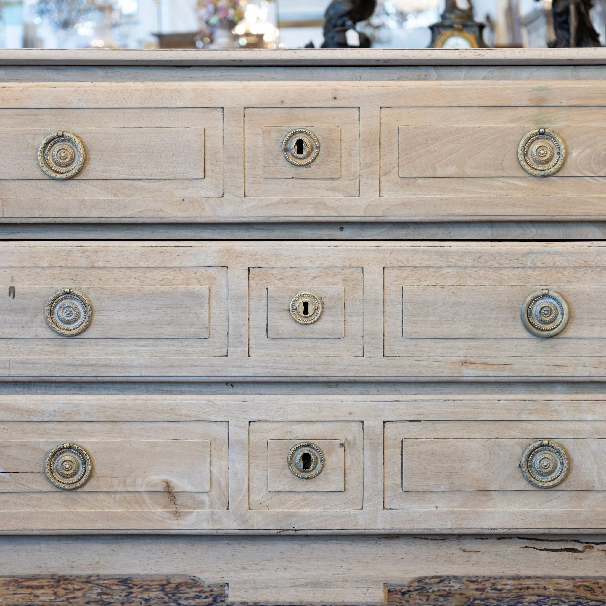 Swedish Chest  –  Distressed Finish & Brass Pulls - Image 4