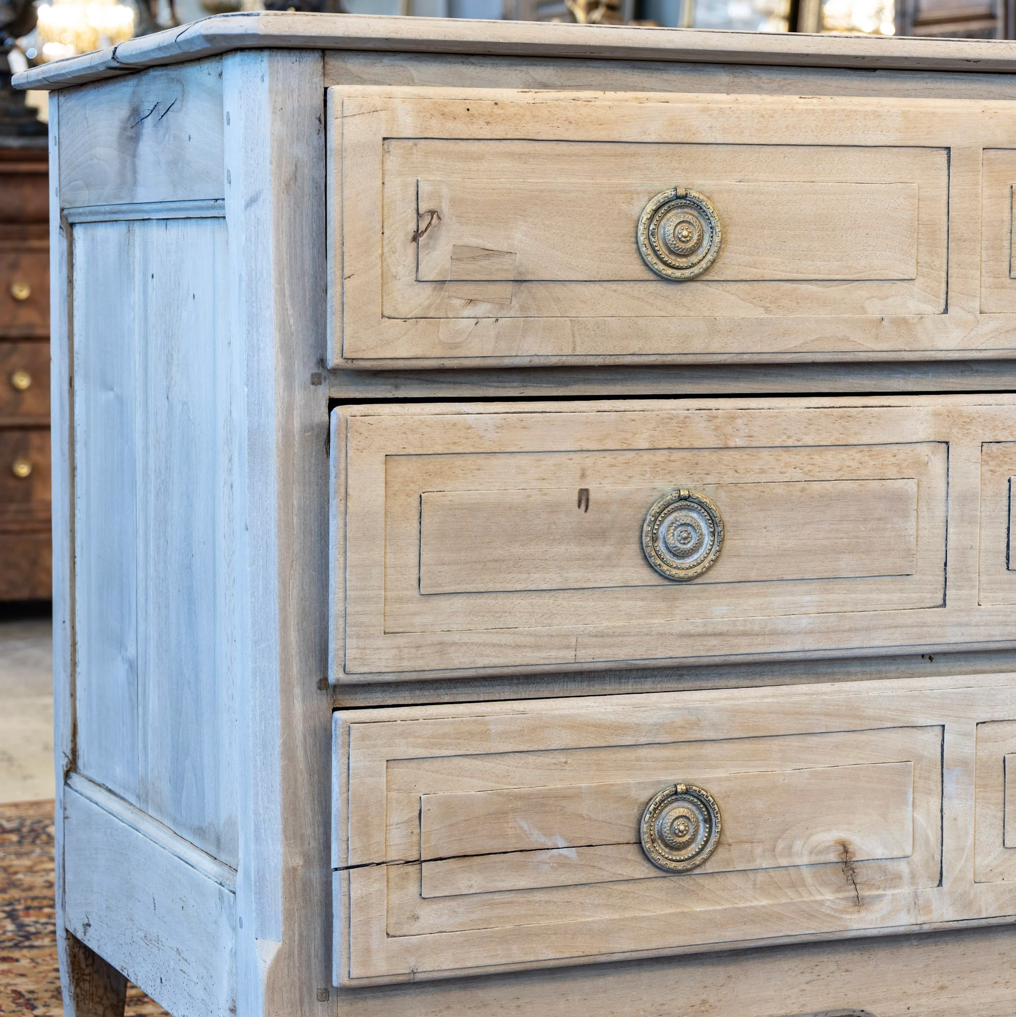 Swedish Chest  –  Distressed Finish & Brass Pulls - Image 5