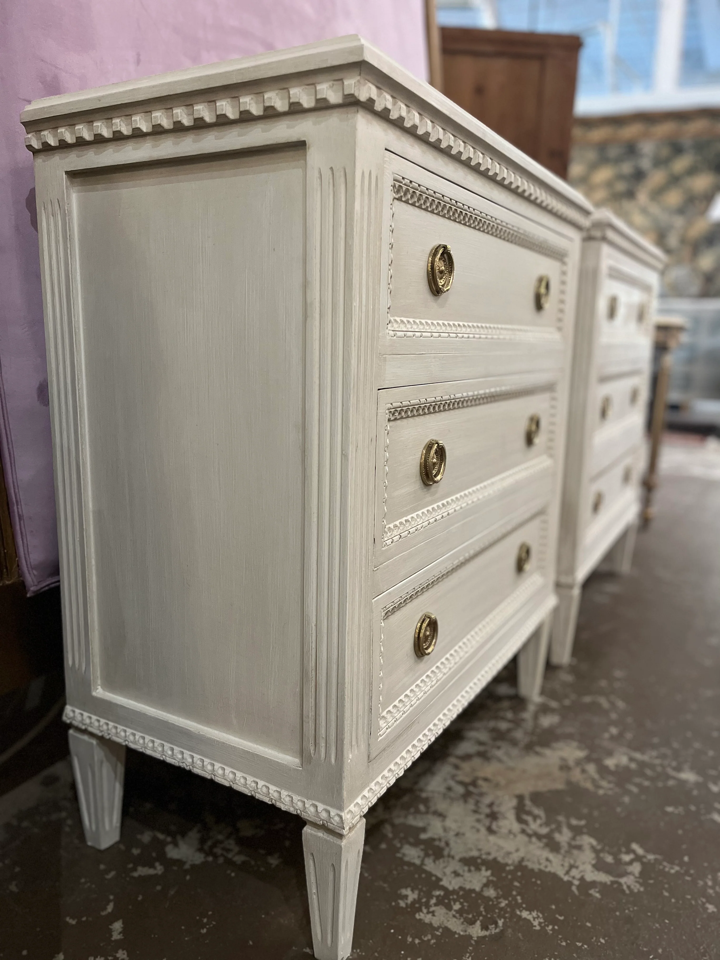 Swedish Chest with Beaded Trims - Image 2