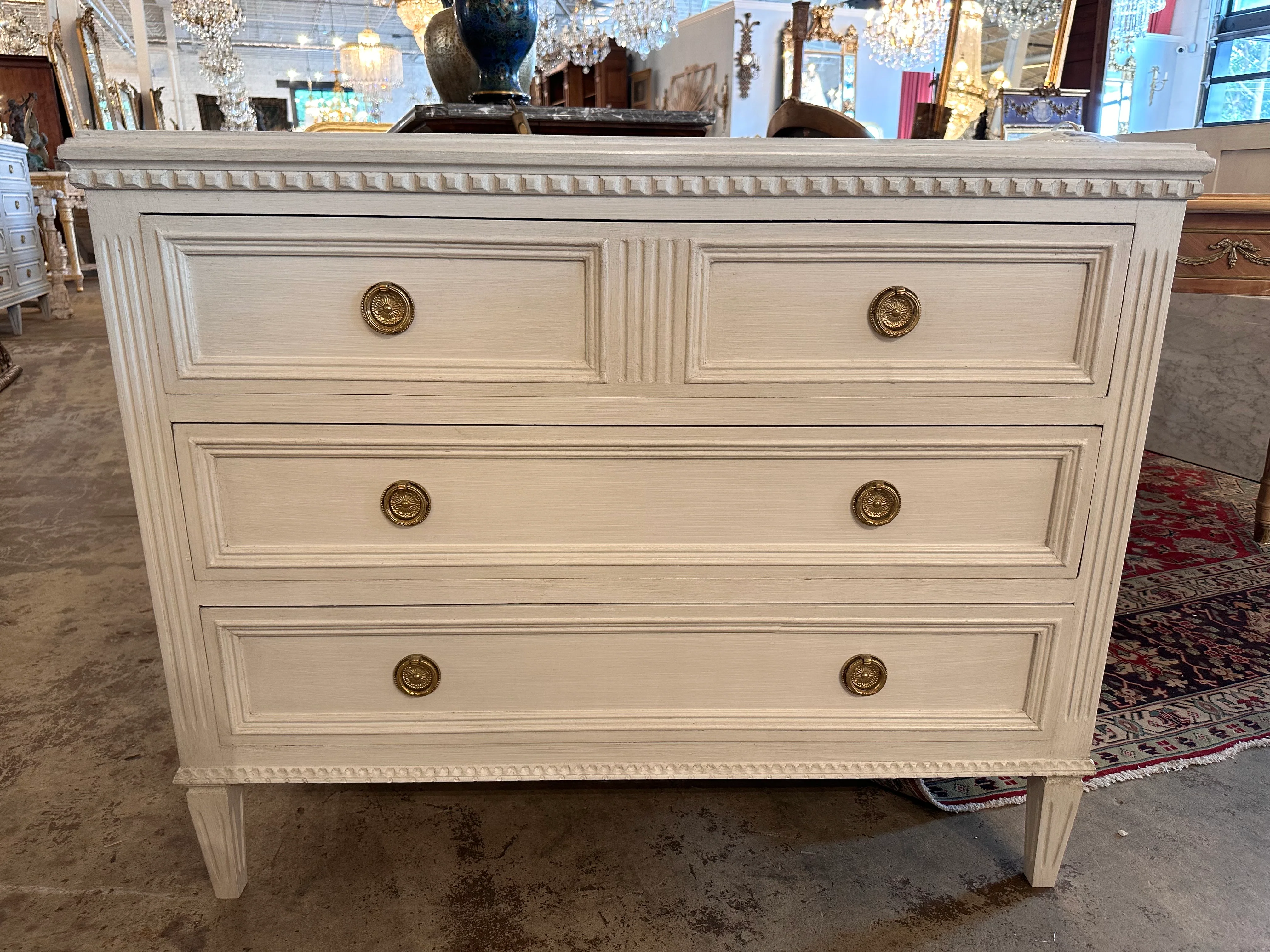 Swedish Chest with Dentil Molding