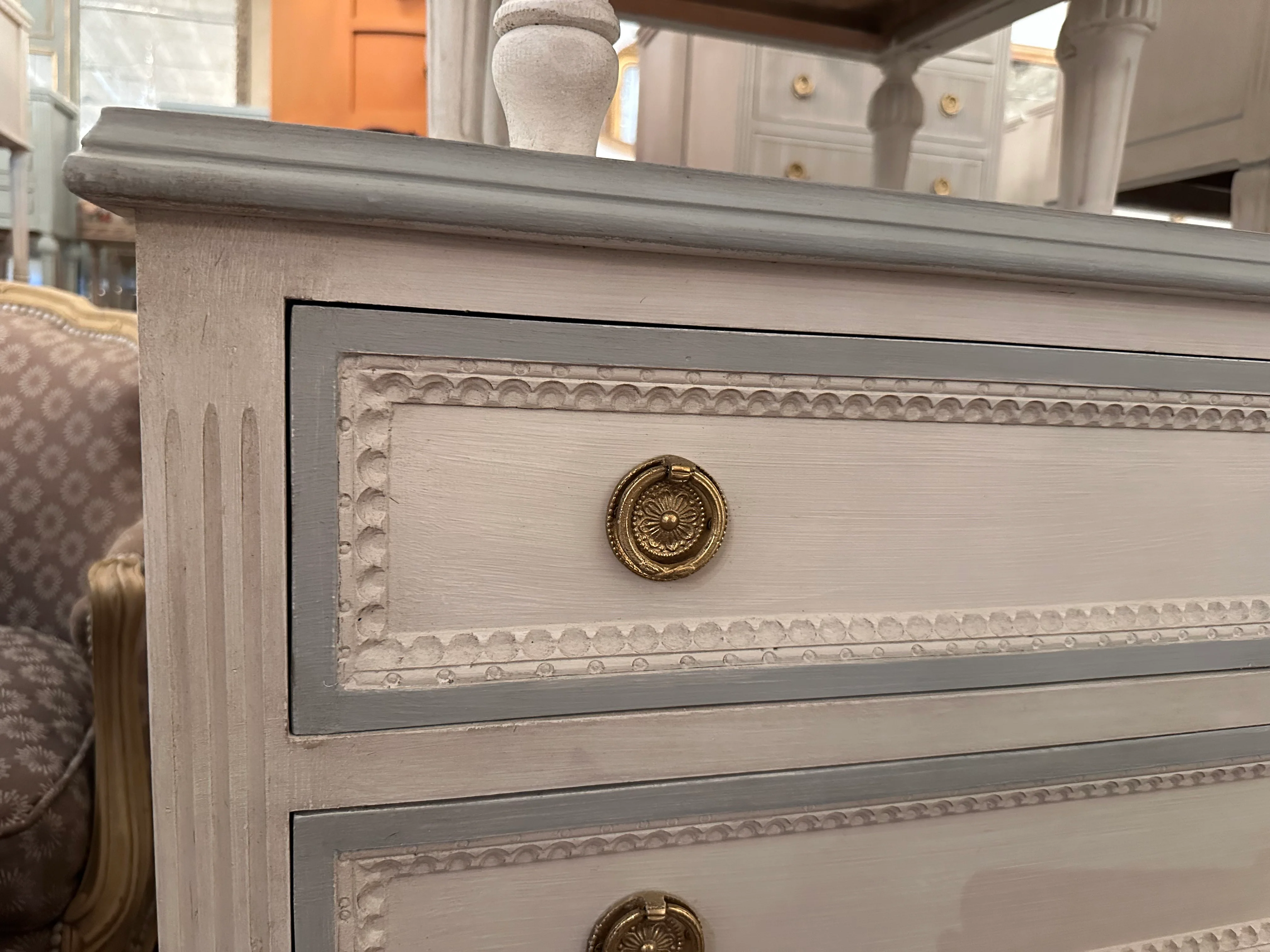 Swedish Chest with French Blue Trims - Image 3