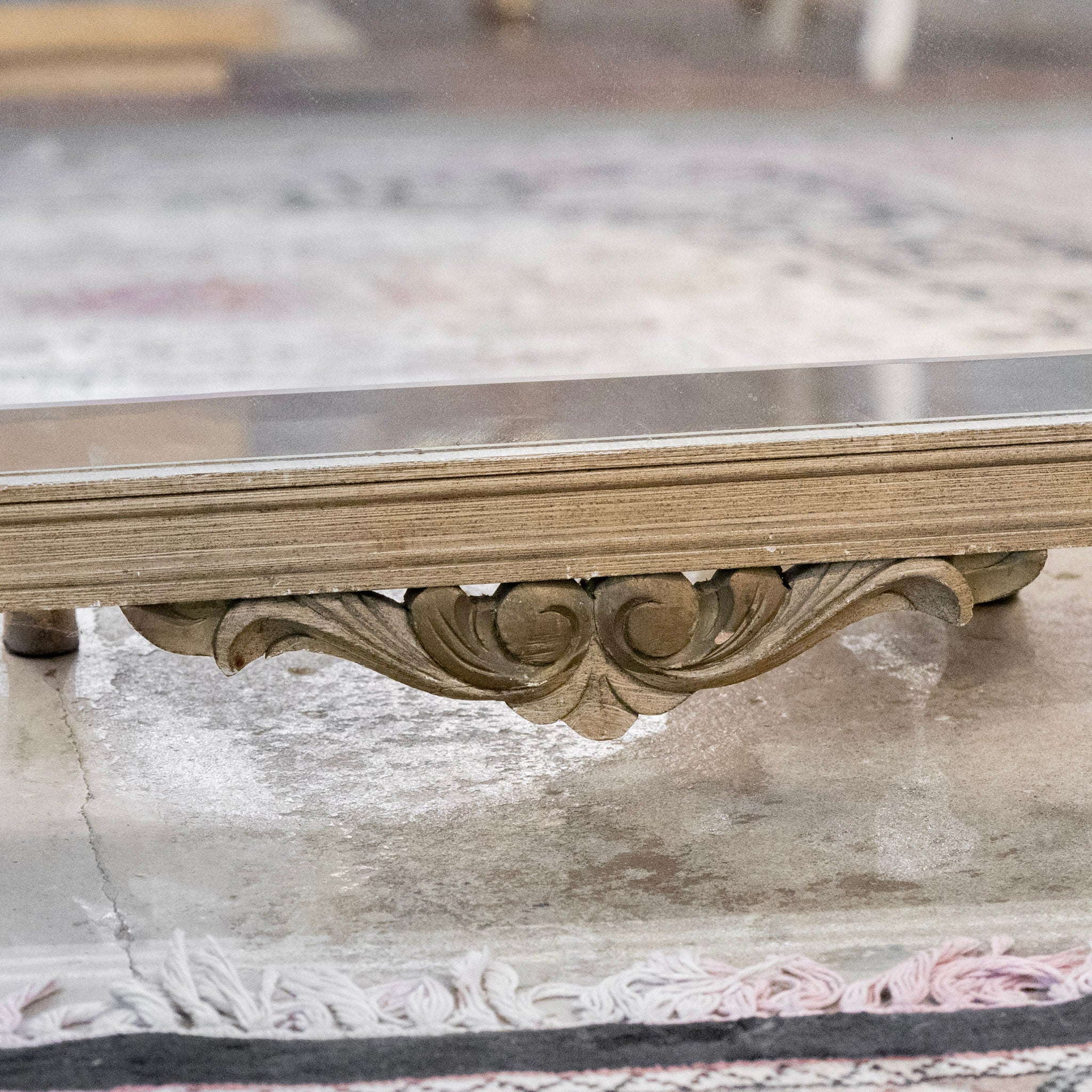 Swedish Mirror with Floral Carvings - Image 7